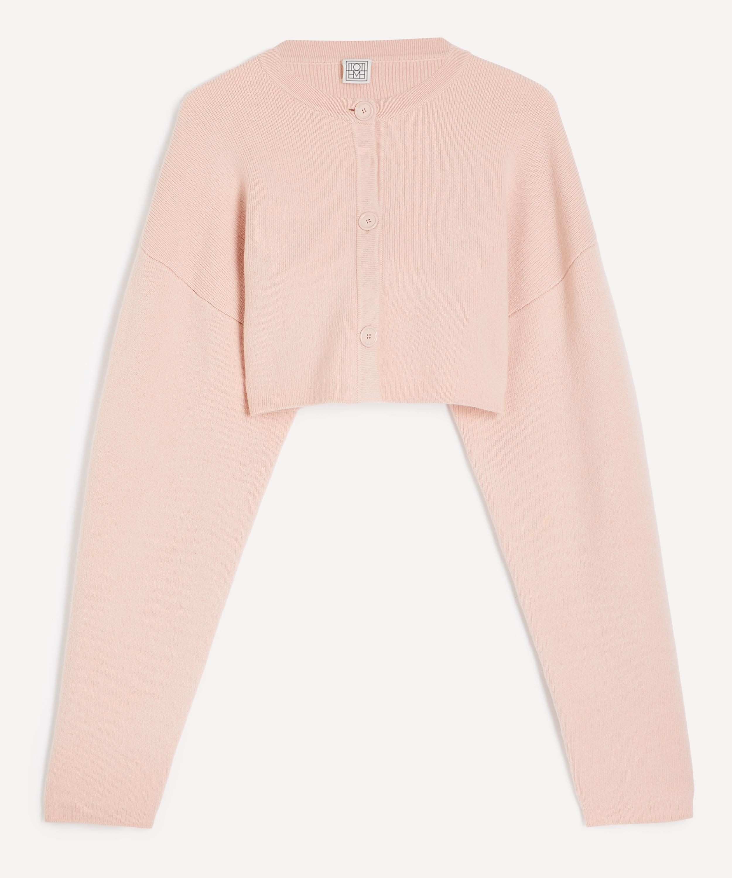 Toteme - Flamingo Cropped Oversized Cardigan