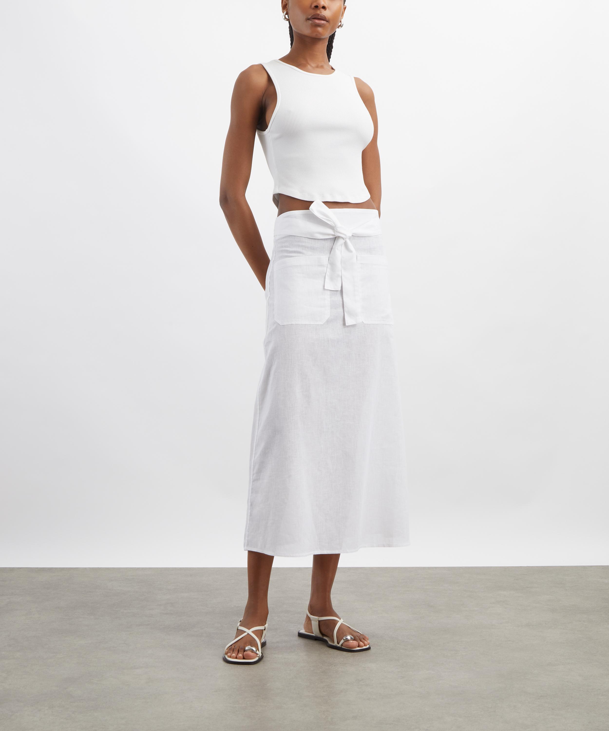 Toteme - Tie-Waist Midi Skirt image number 1