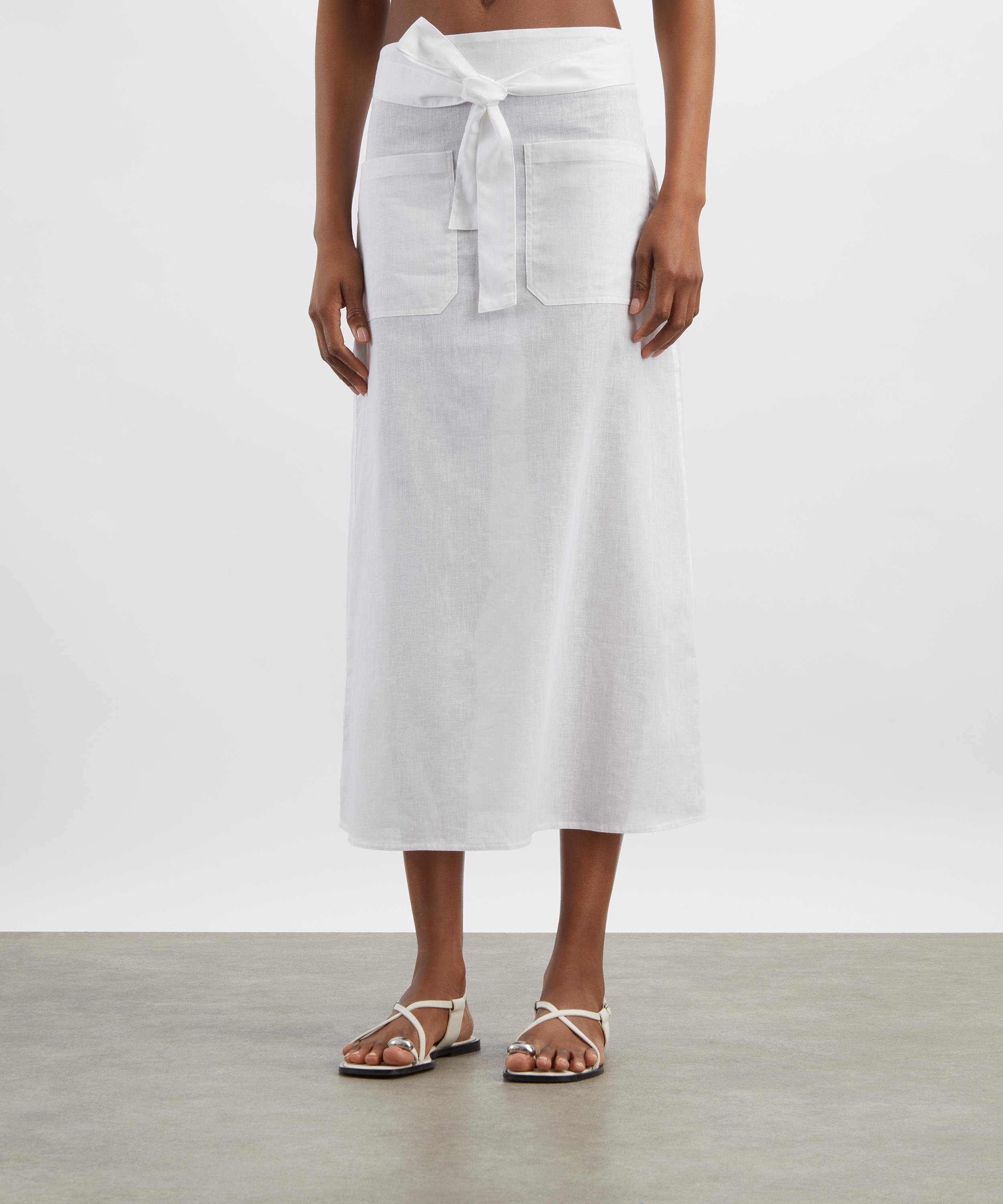 Toteme - Tie-Waist Midi Skirt image number 2