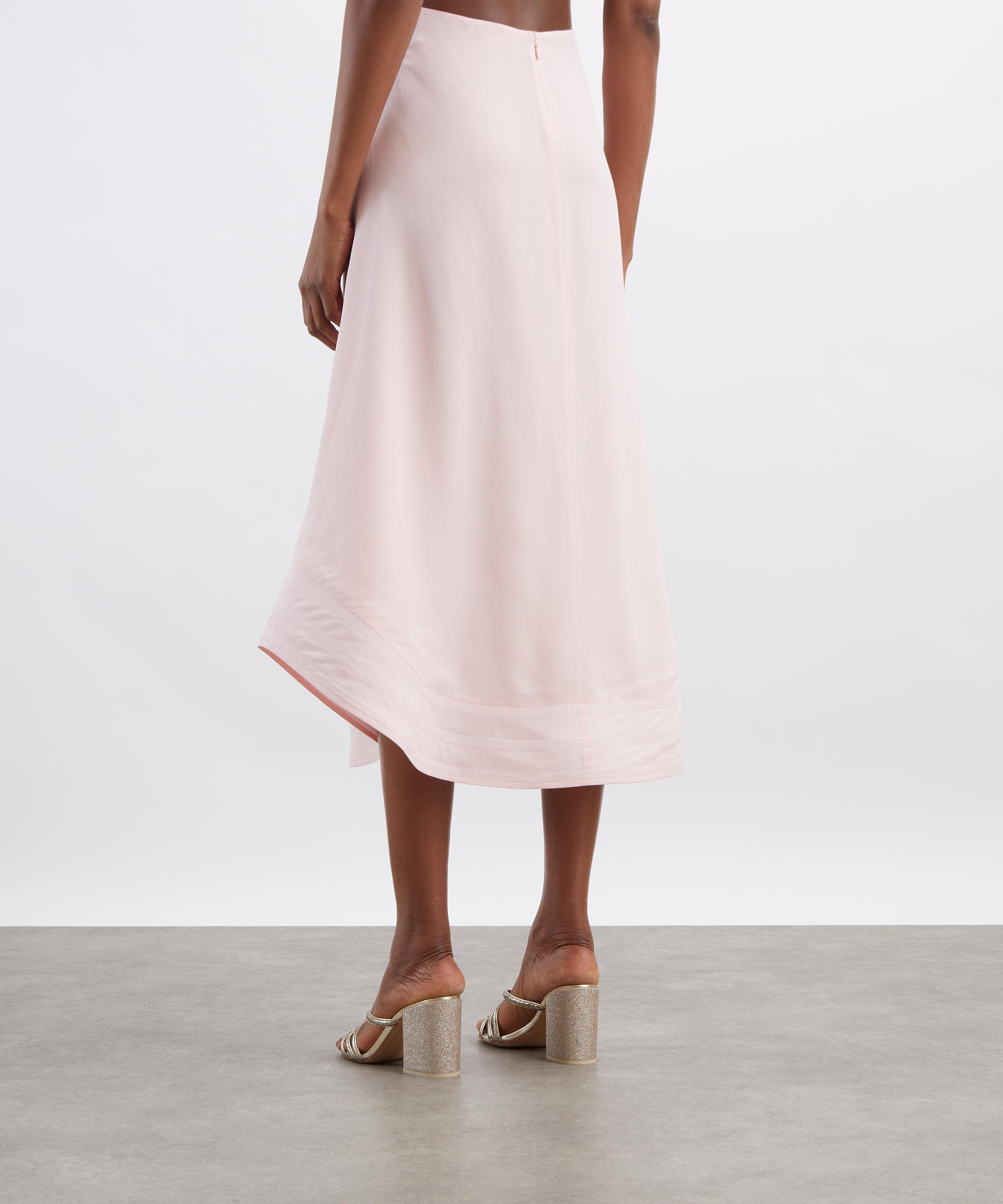 Stella McCartney - Ballet Pink Silk Midi Skirt image number 3