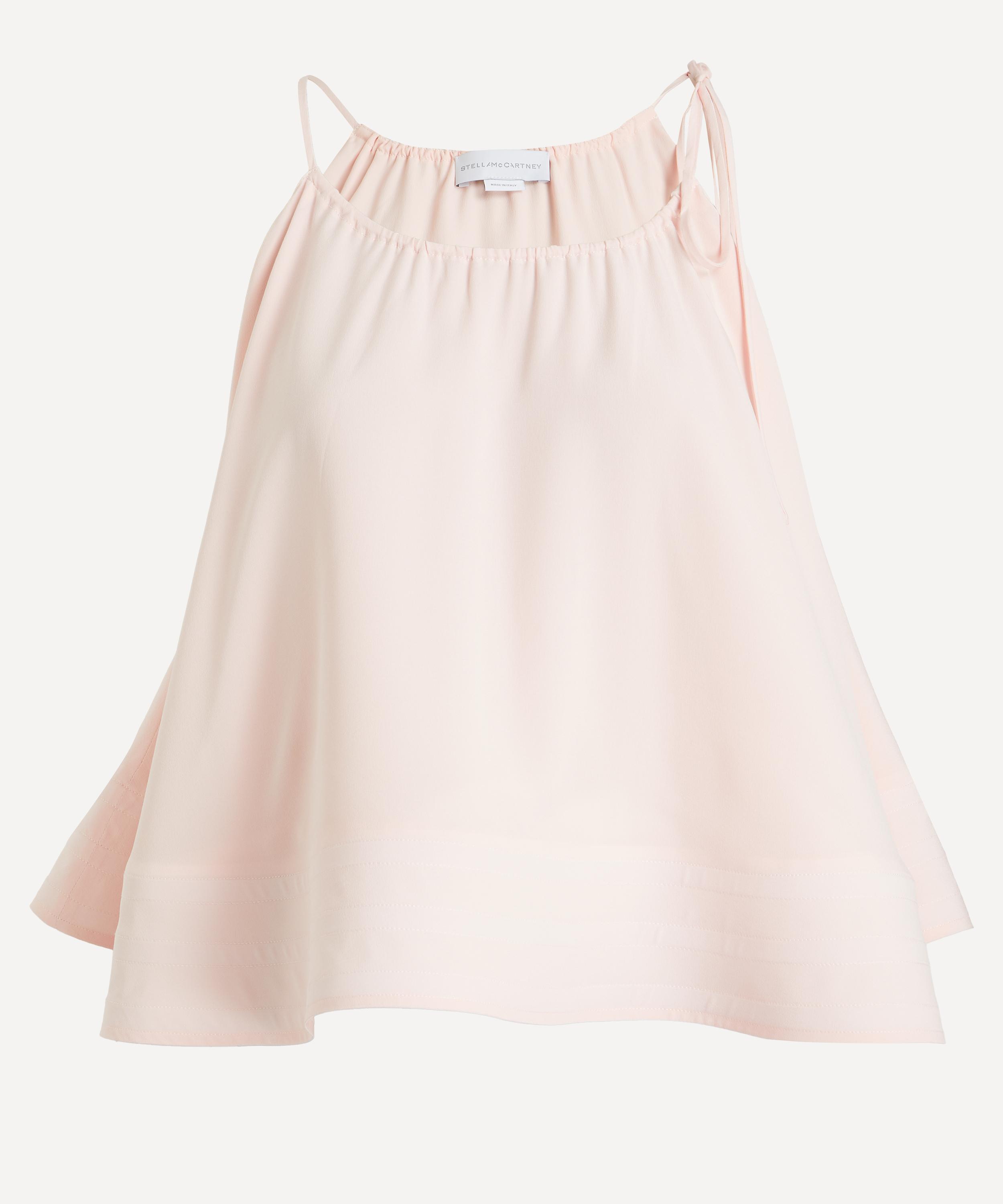 Stella McCartney - Ballet Pink Silk Halterneck Frill Top