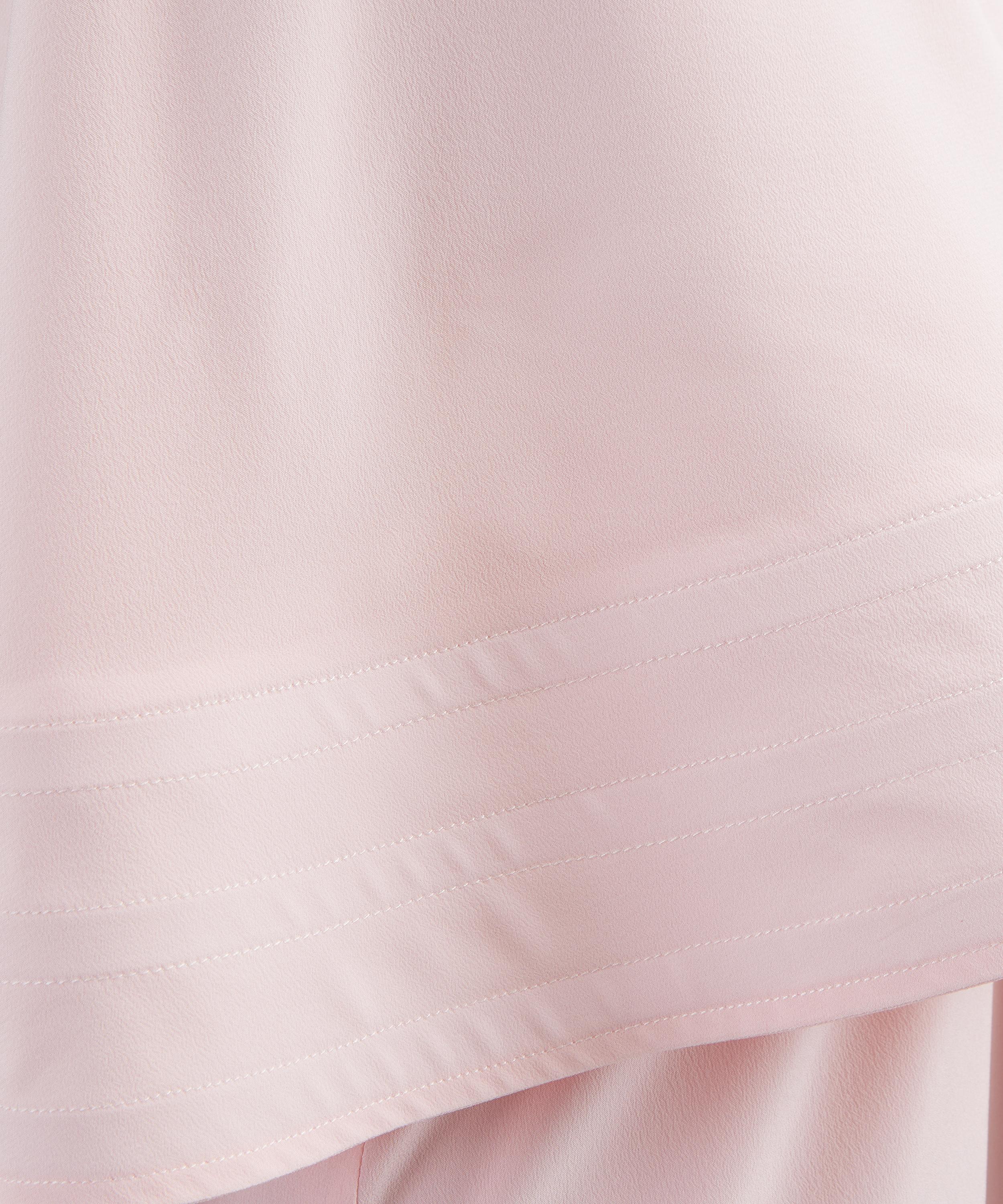 Stella McCartney - Ballet Pink Silk Halterneck Frill Top image number 4