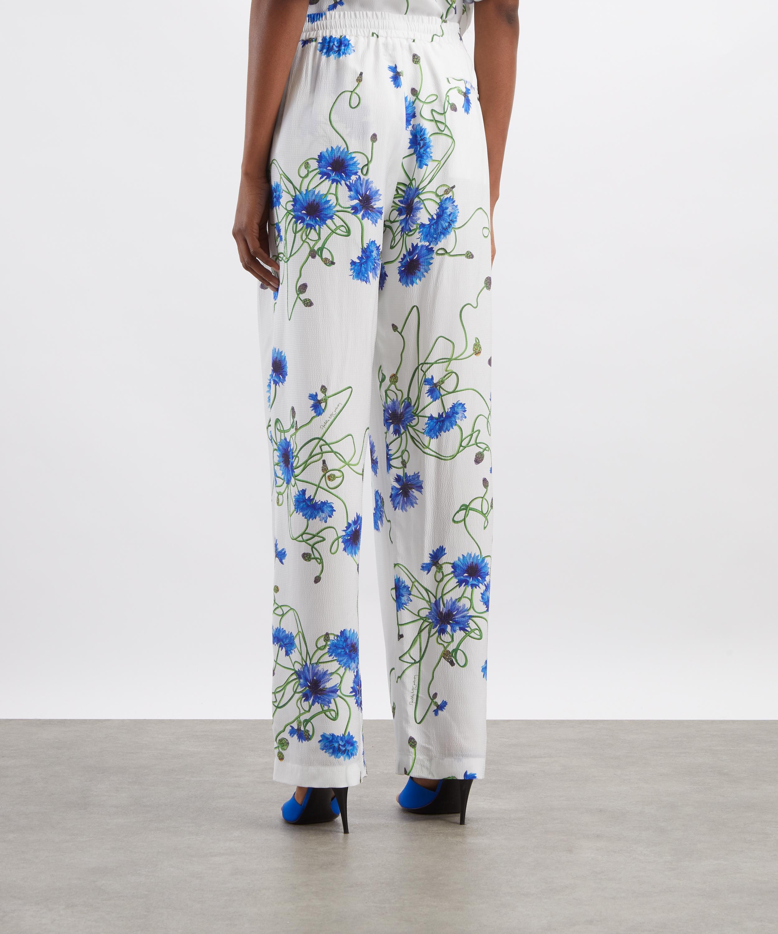 Stella McCartney - Floral Print Hammered Crepe Trousers image number 3