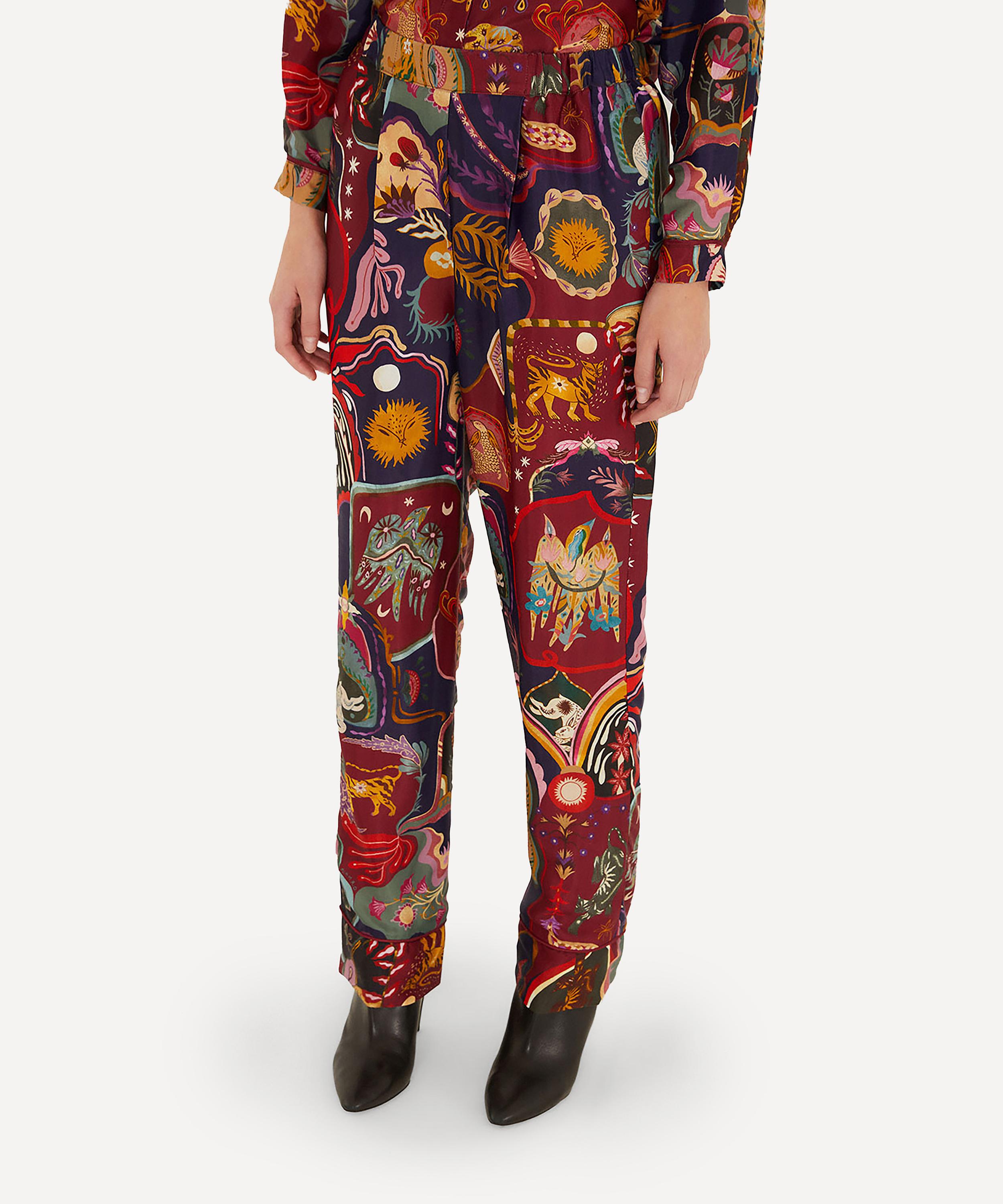 FARM Rio - Multicolor Artsy Surreal Land Trousers