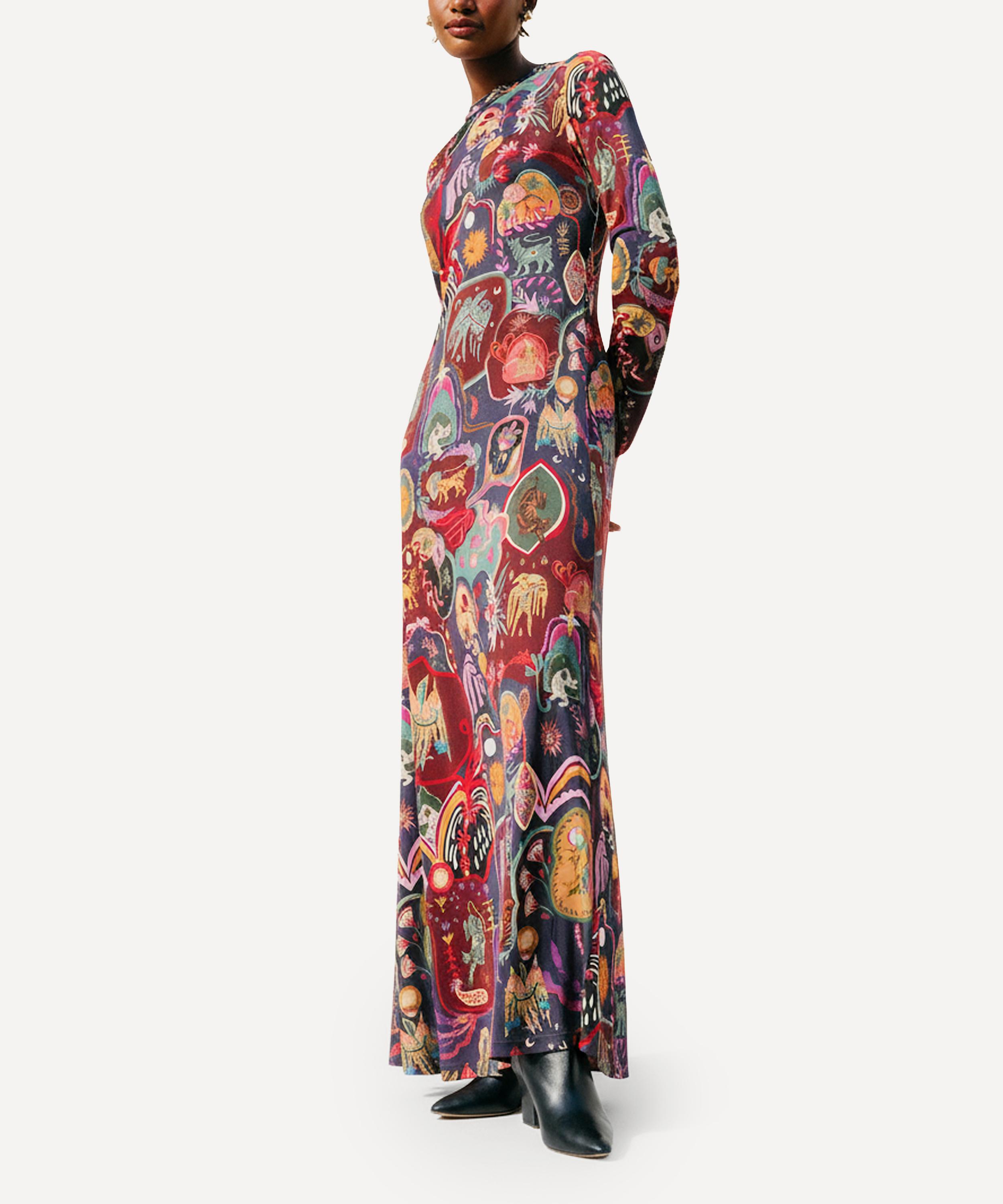 FARM Rio - Multicolor Artsy Surreal Land Maxi-Dress image number 1