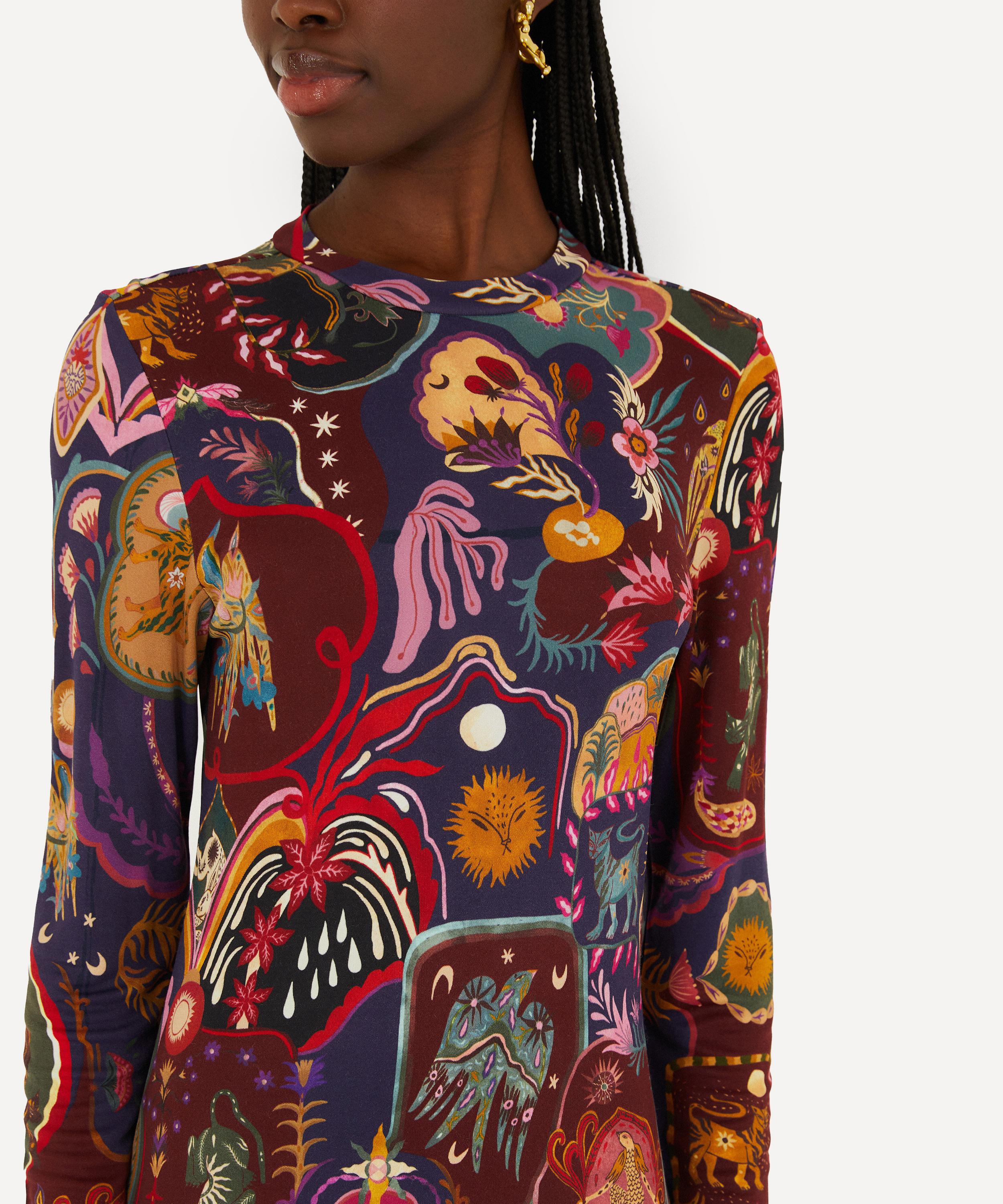 FARM Rio - Multicolor Artsy Surreal Land Maxi-Dress image number 2