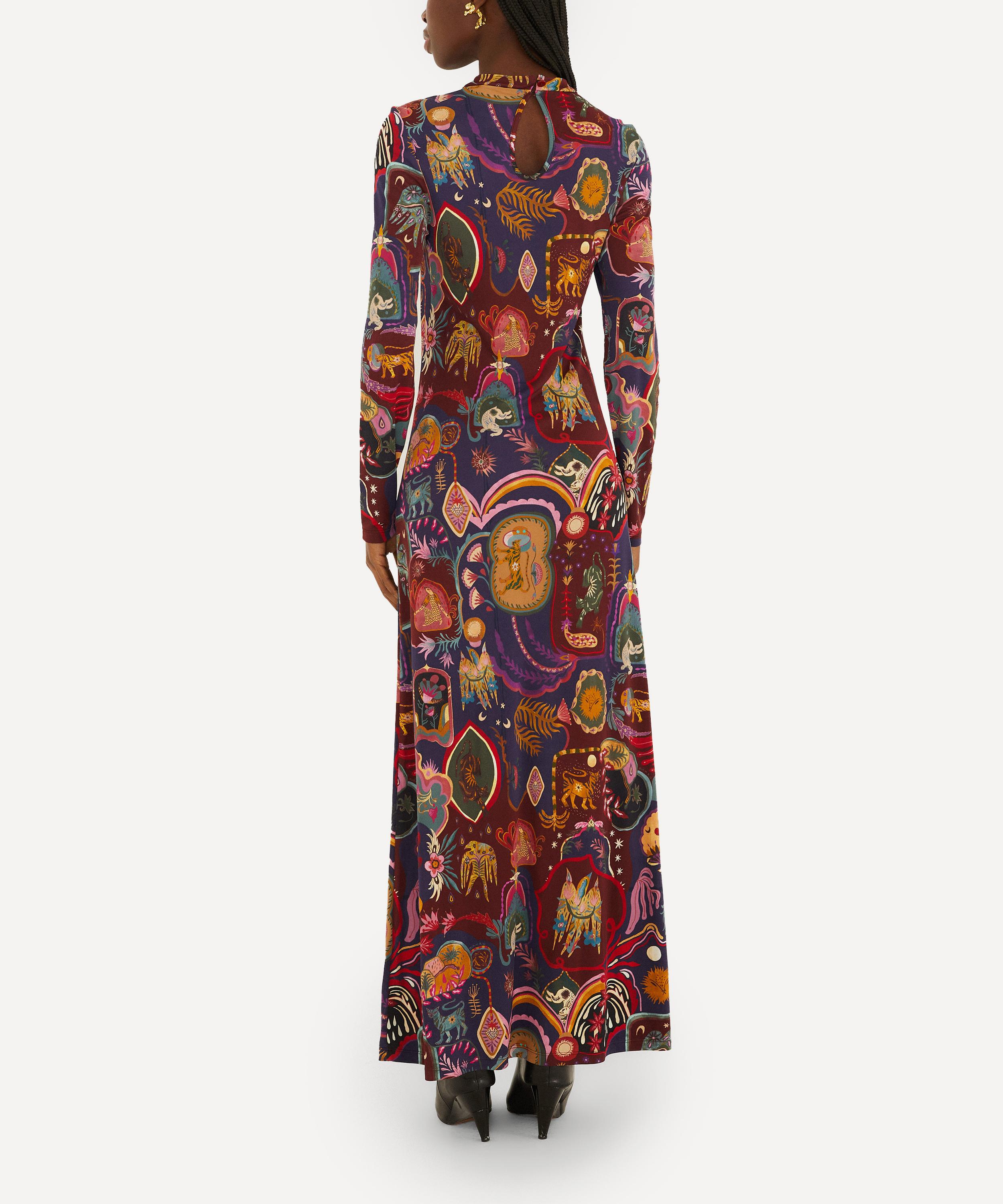 FARM Rio - Multicolor Artsy Surreal Land Maxi-Dress image number 3