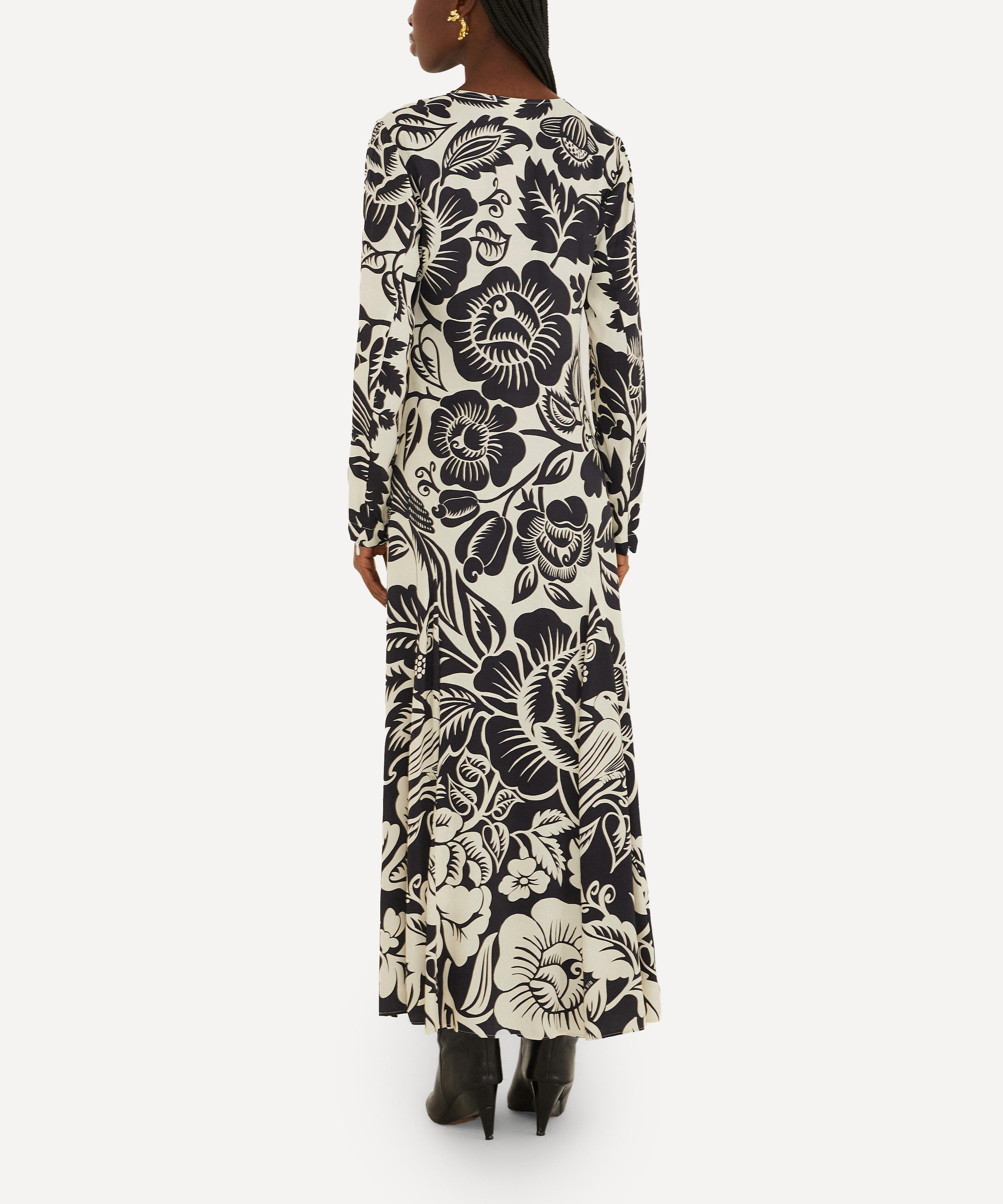 FARM Rio - Off-White Cashews and Birds Maxi-Dress image number 2