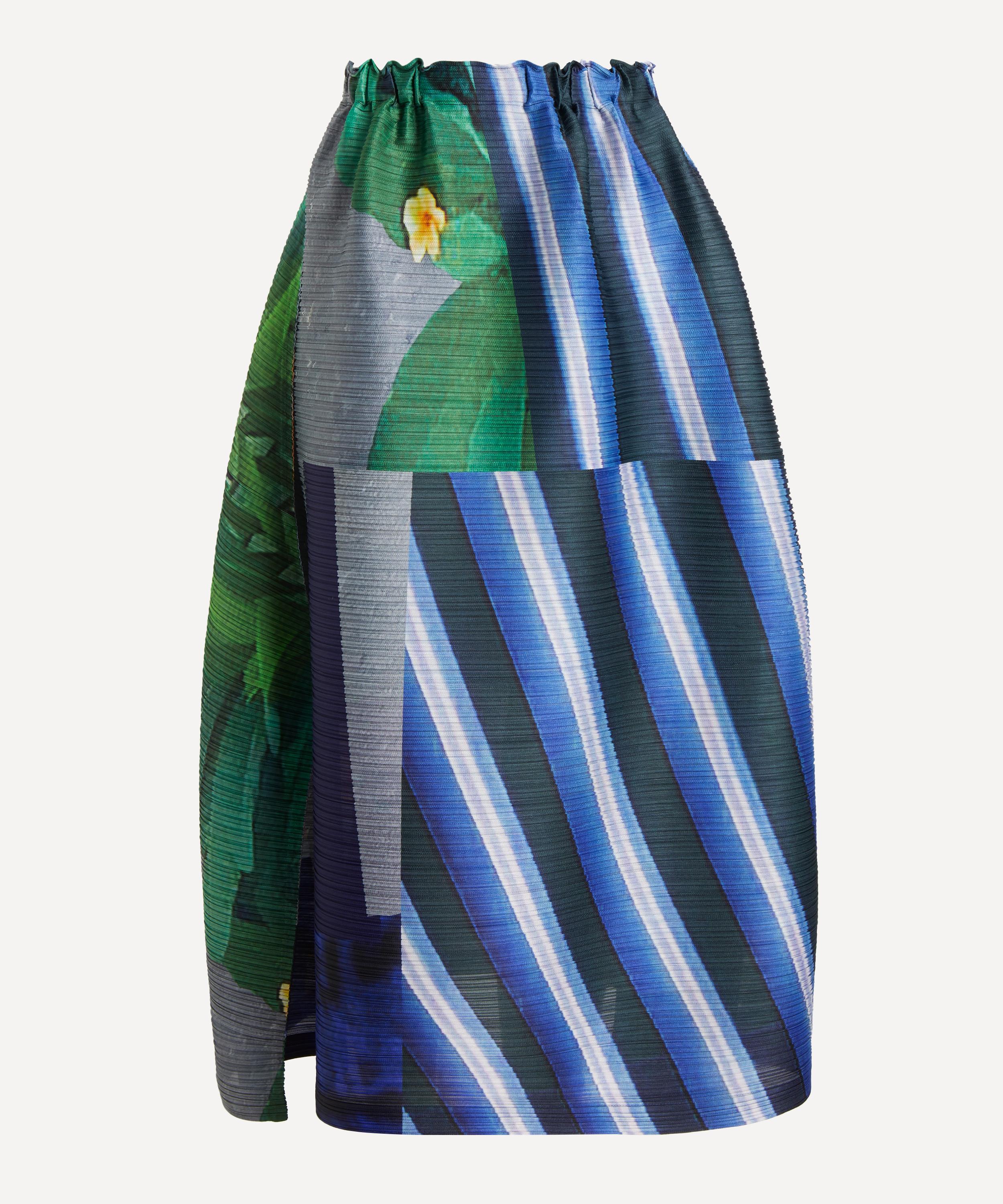 Pleats Please Issey Miyake - CITY COLLAGE Pleated Midi Skirt