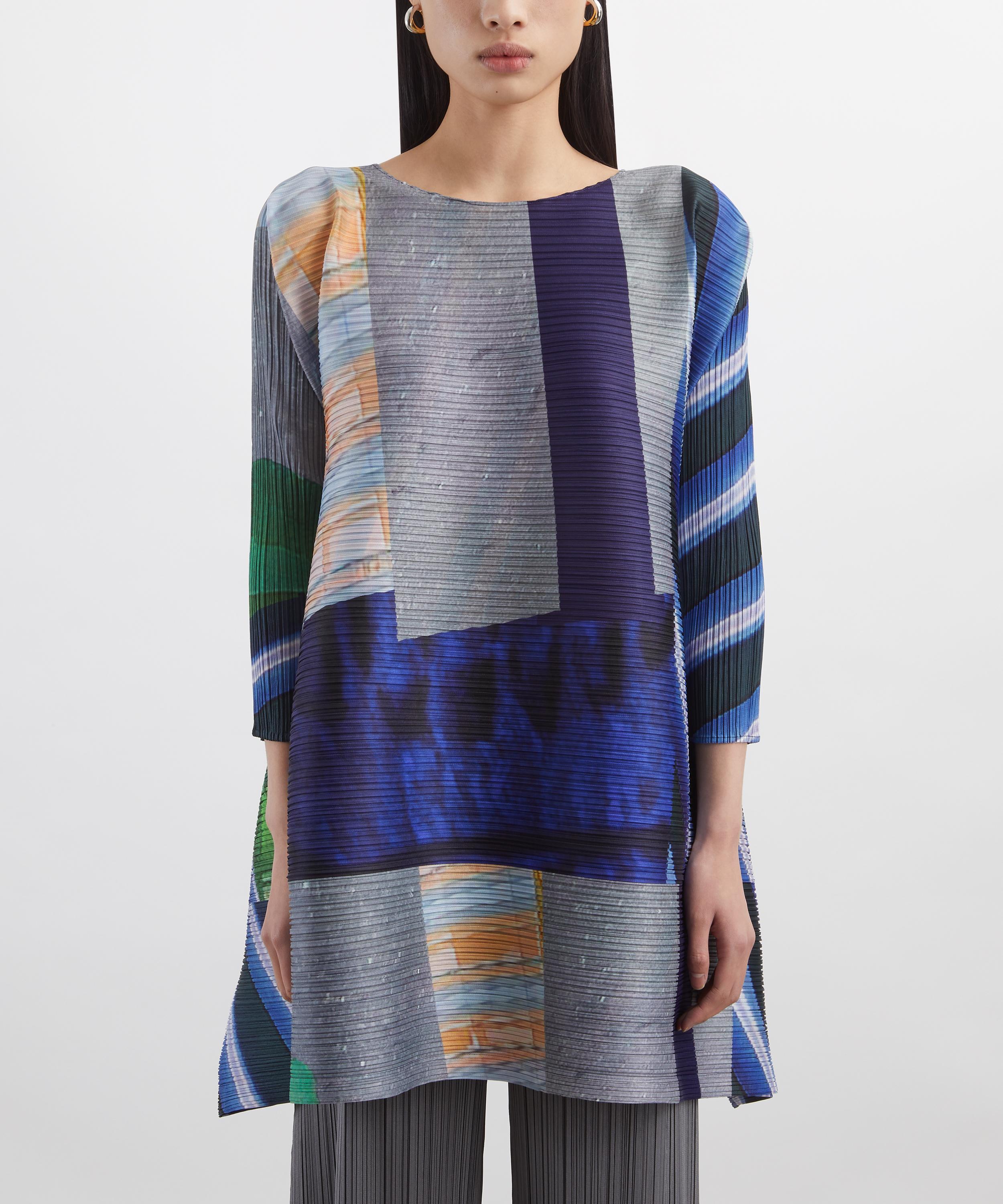 Pleats Please Issey Miyake - CITY COLLAGE Pleated Tunic Dress image number 2