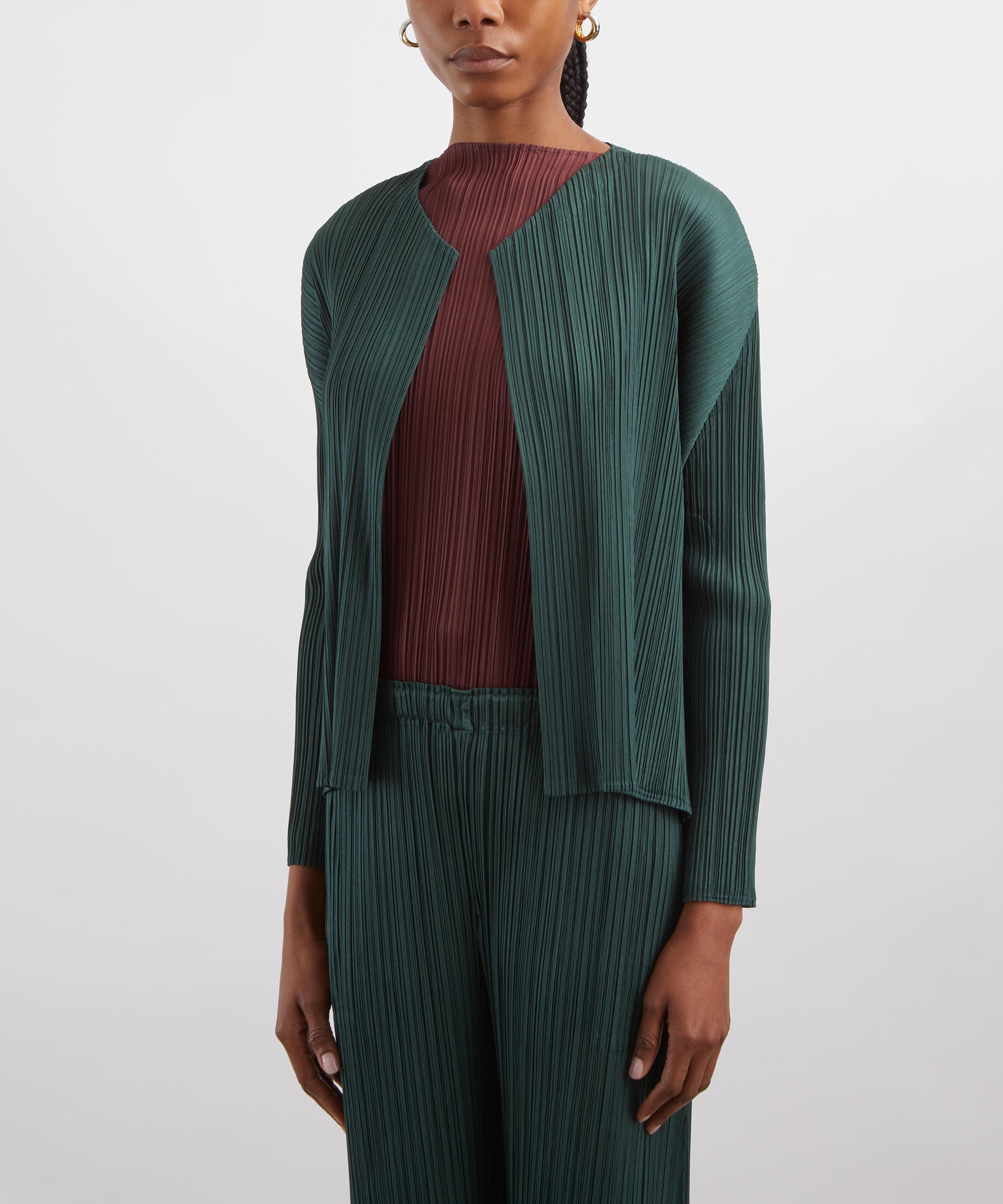 Pleats Please Issey Miyake - MONTHLY COLOURS: MARCH Pleated Cardigan image number 2