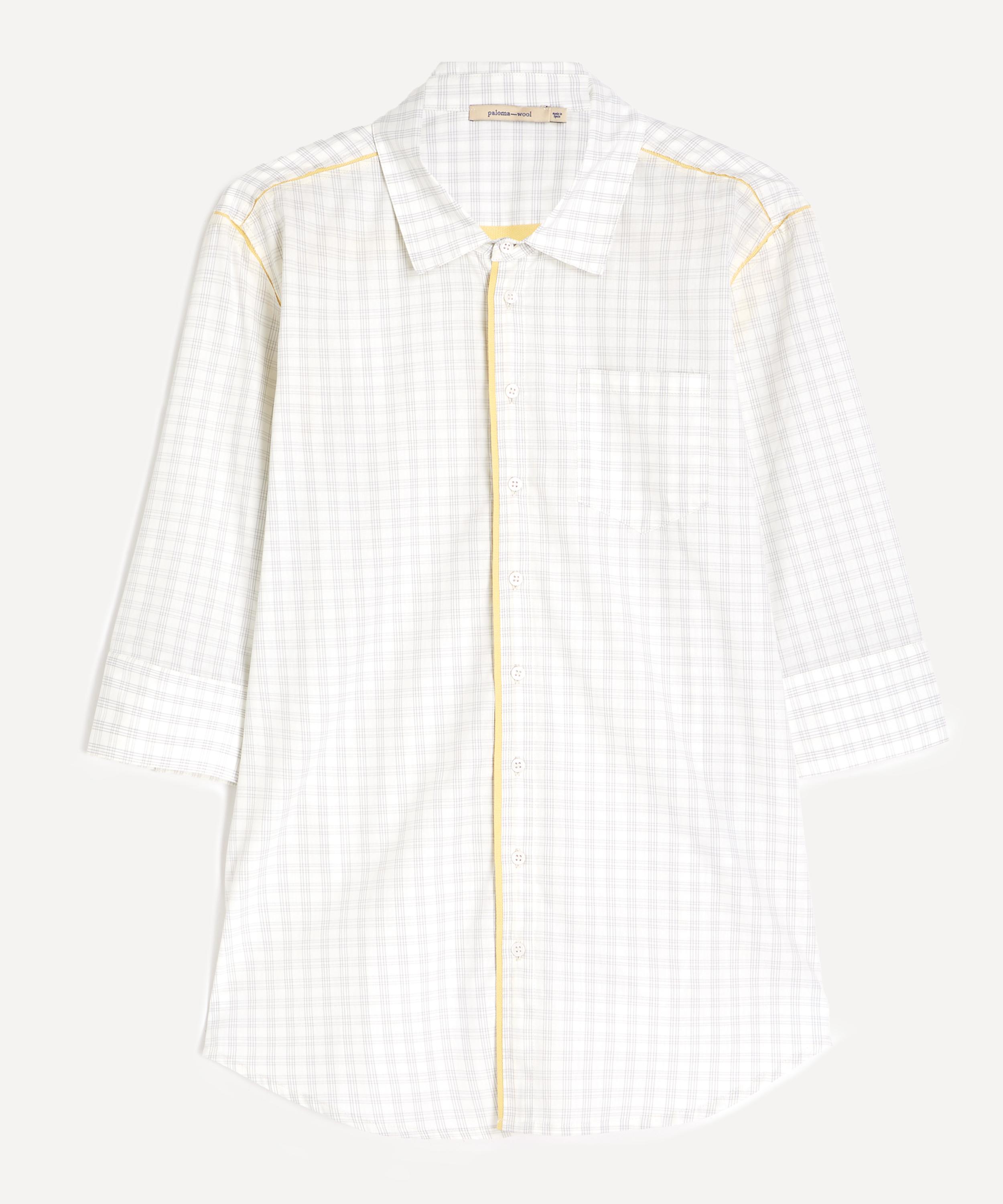 Paloma Wool - Salina Grey Elbow-Length Cotton Shirt
