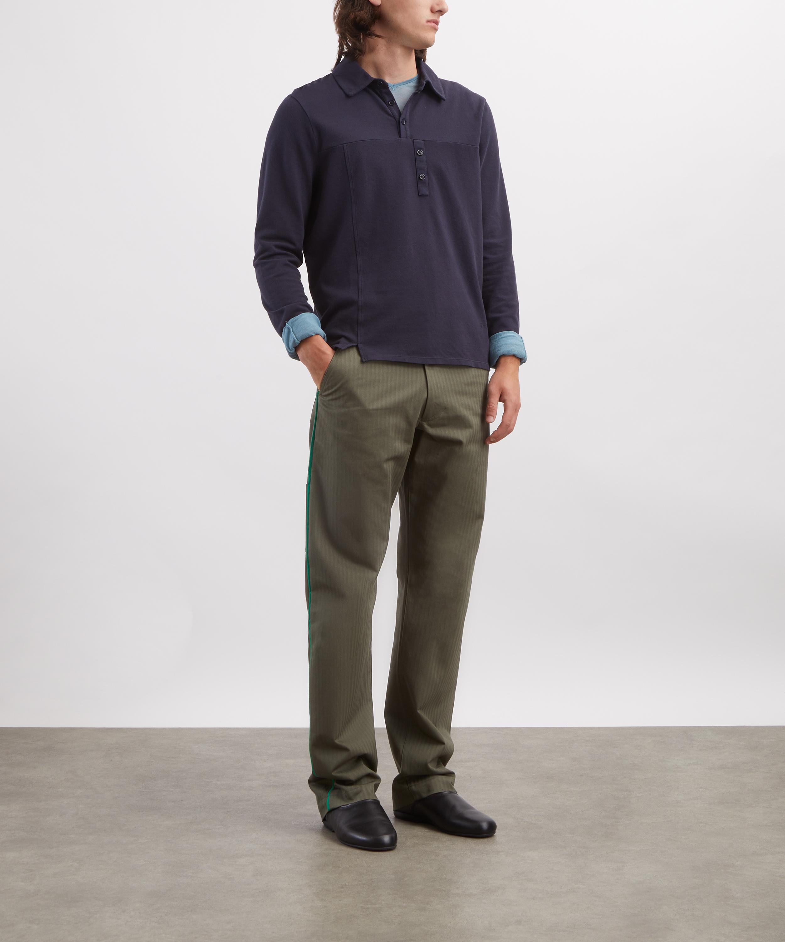 Paloma Wool - Pi Khaki Herringbone Trousers image number 1