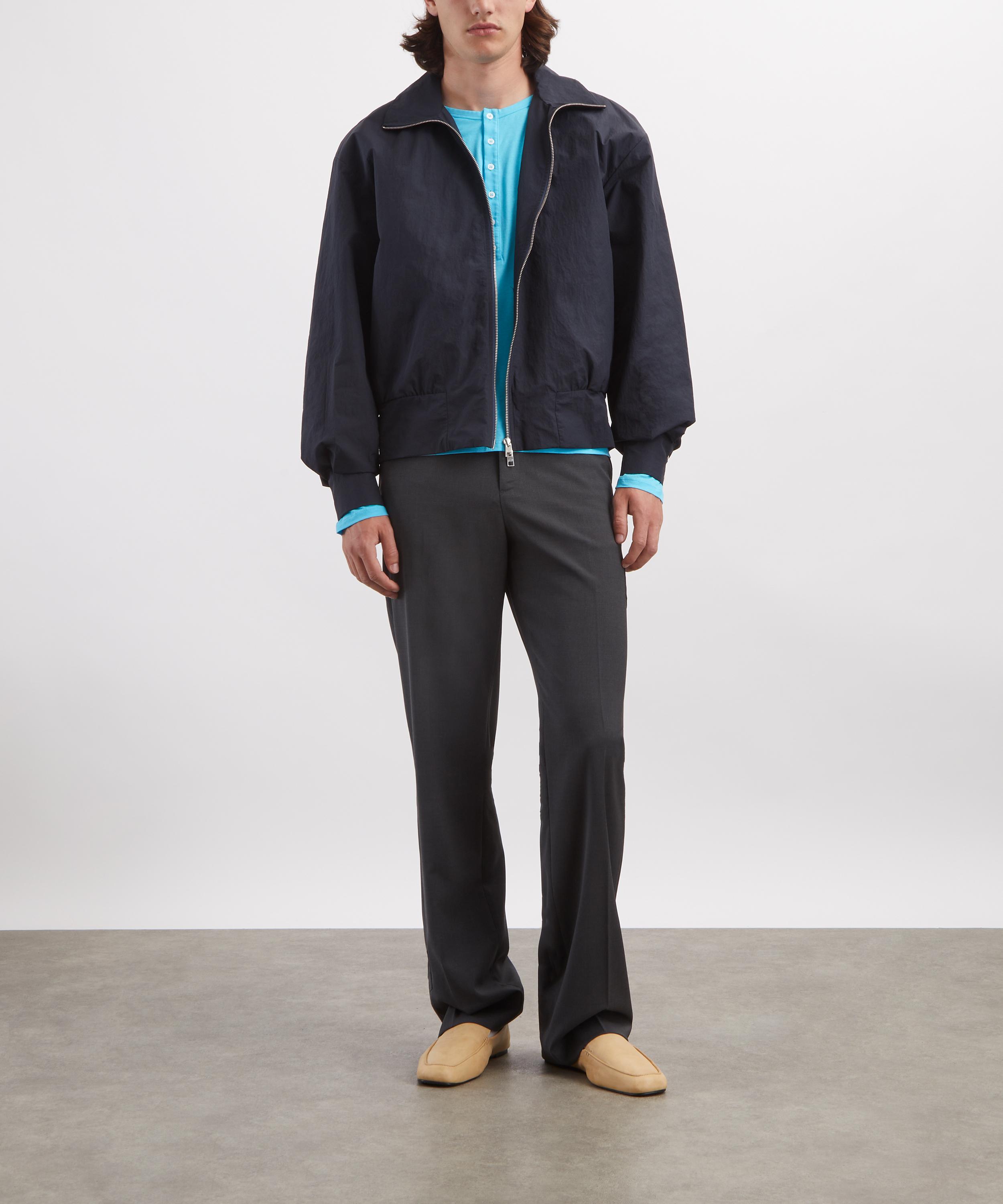 Paloma Wool - Bastian Navy Nylon Bomber Jacket image number 1