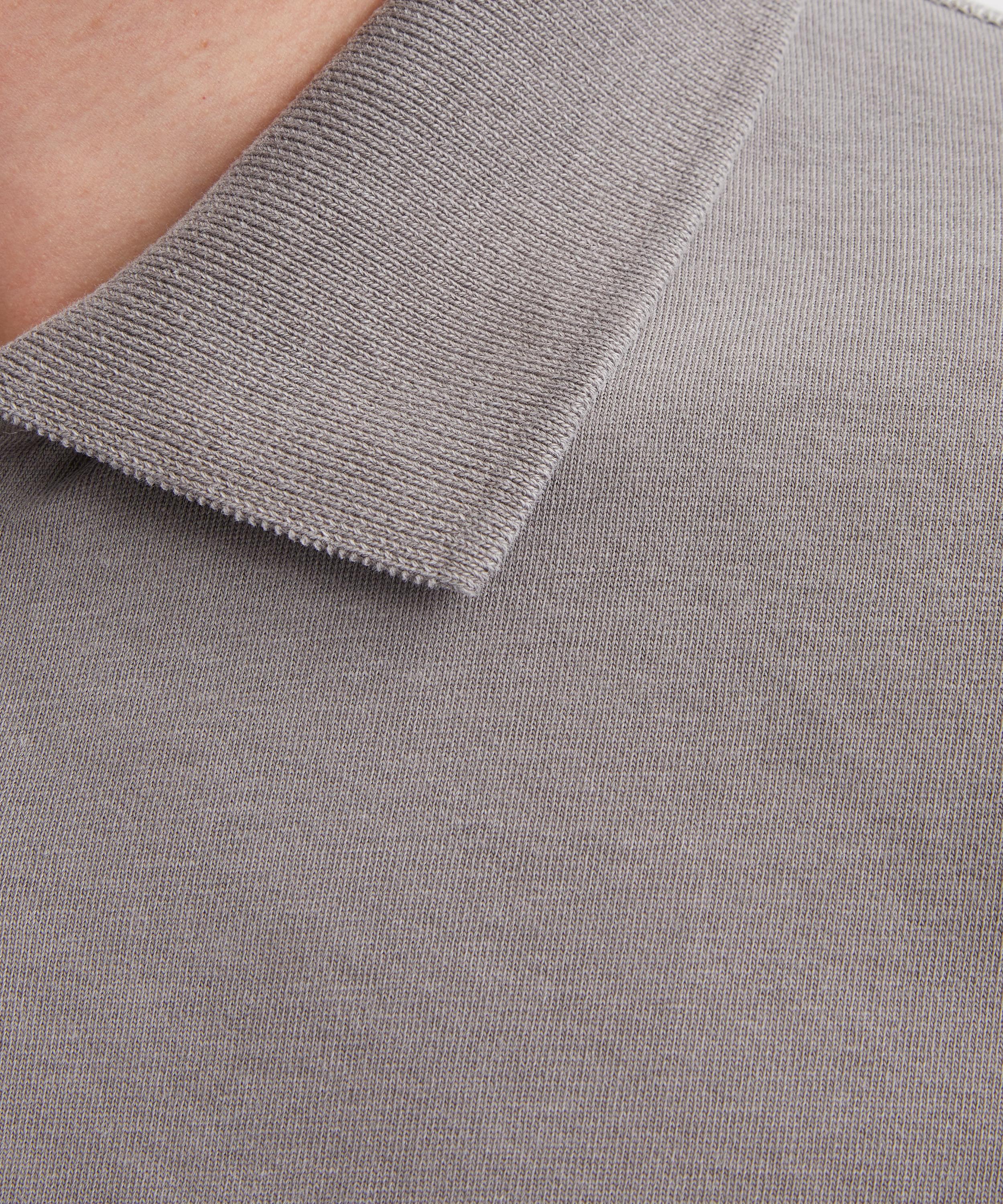 Paloma Wool - Mori Grey Long-Sleeve Polo image number 4