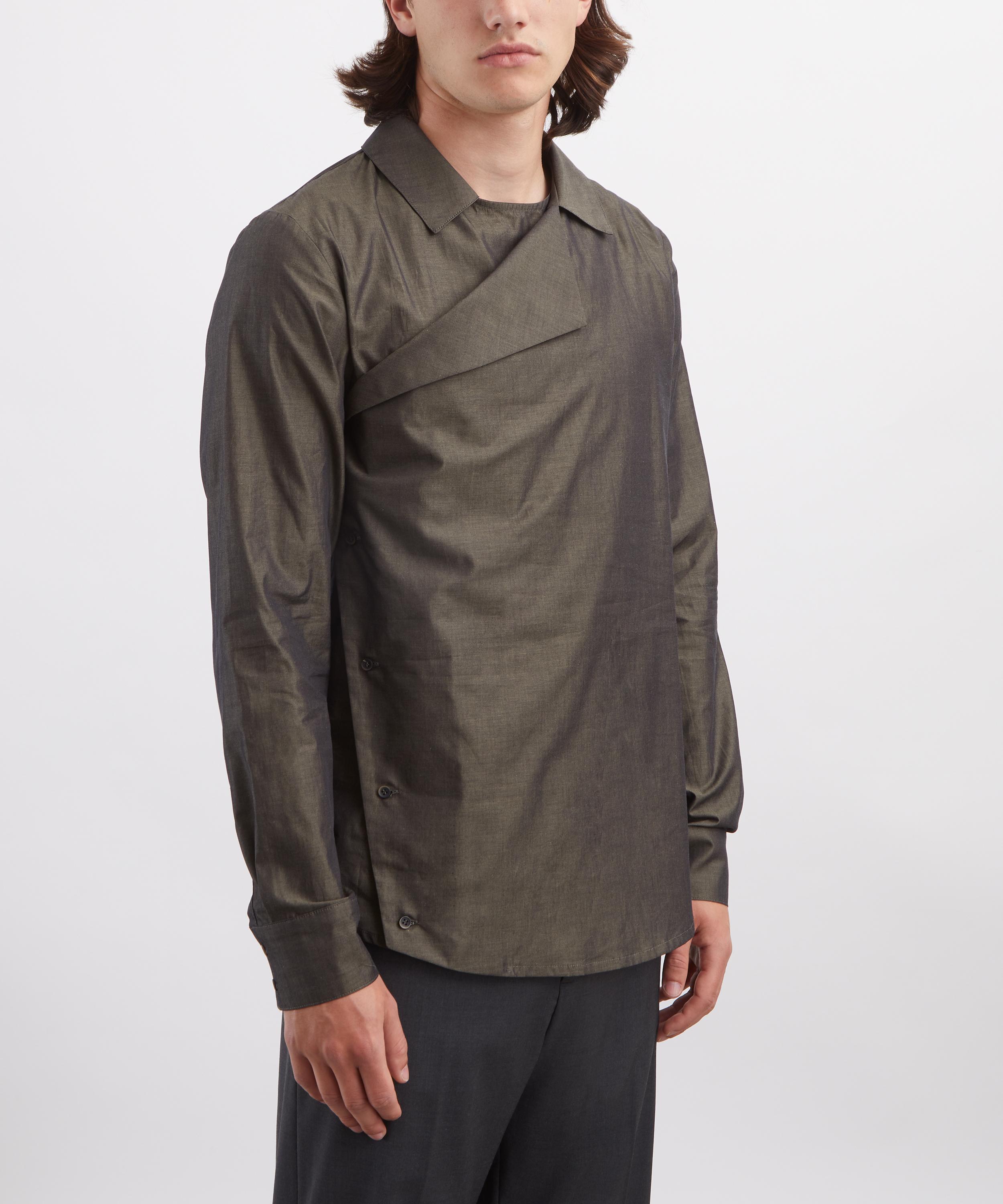 Paloma Wool - Salem Khaki Draped Shirt image number 2