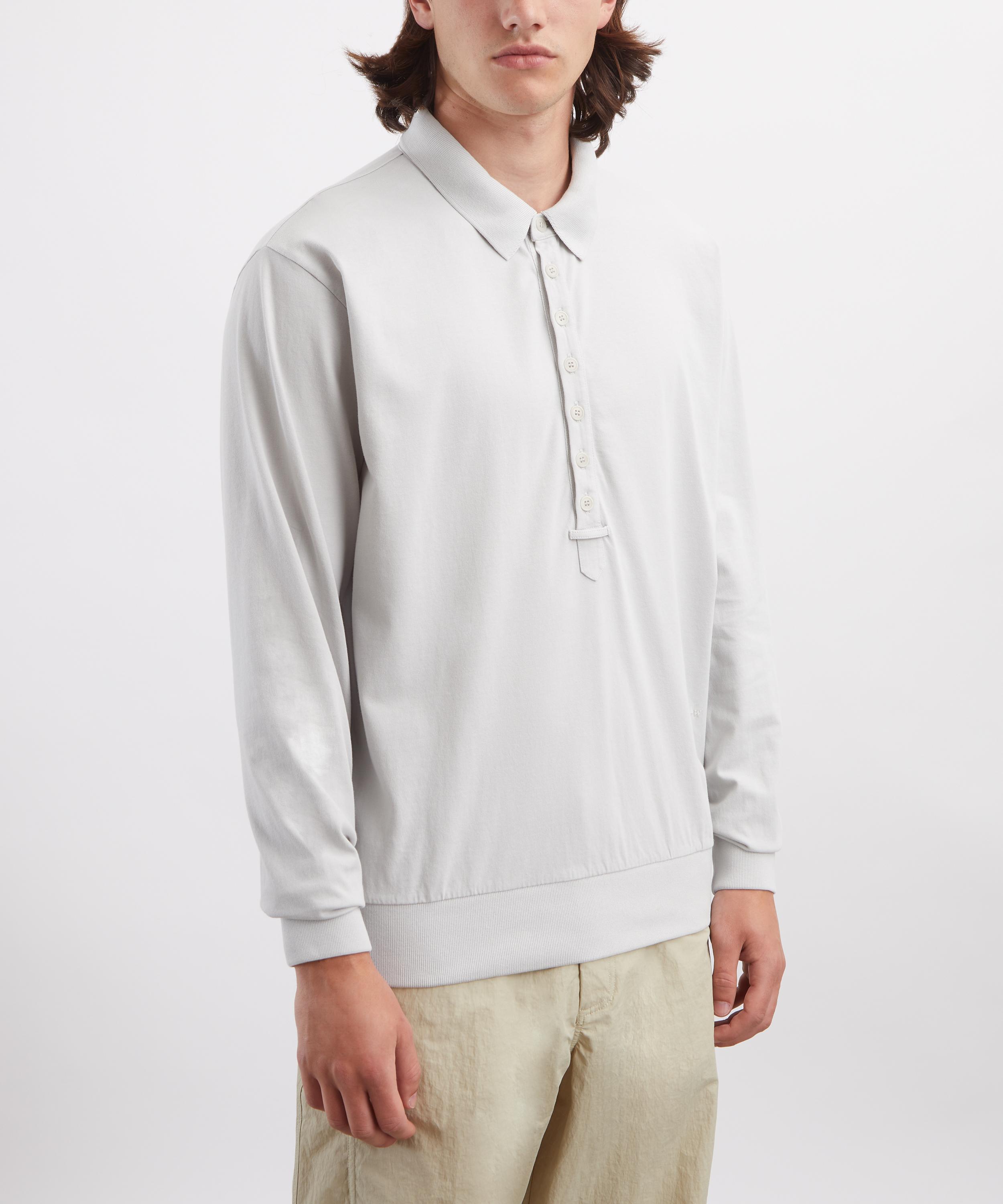 Paloma Wool - Romi Light Grey Long-Sleeve Polo image number 2