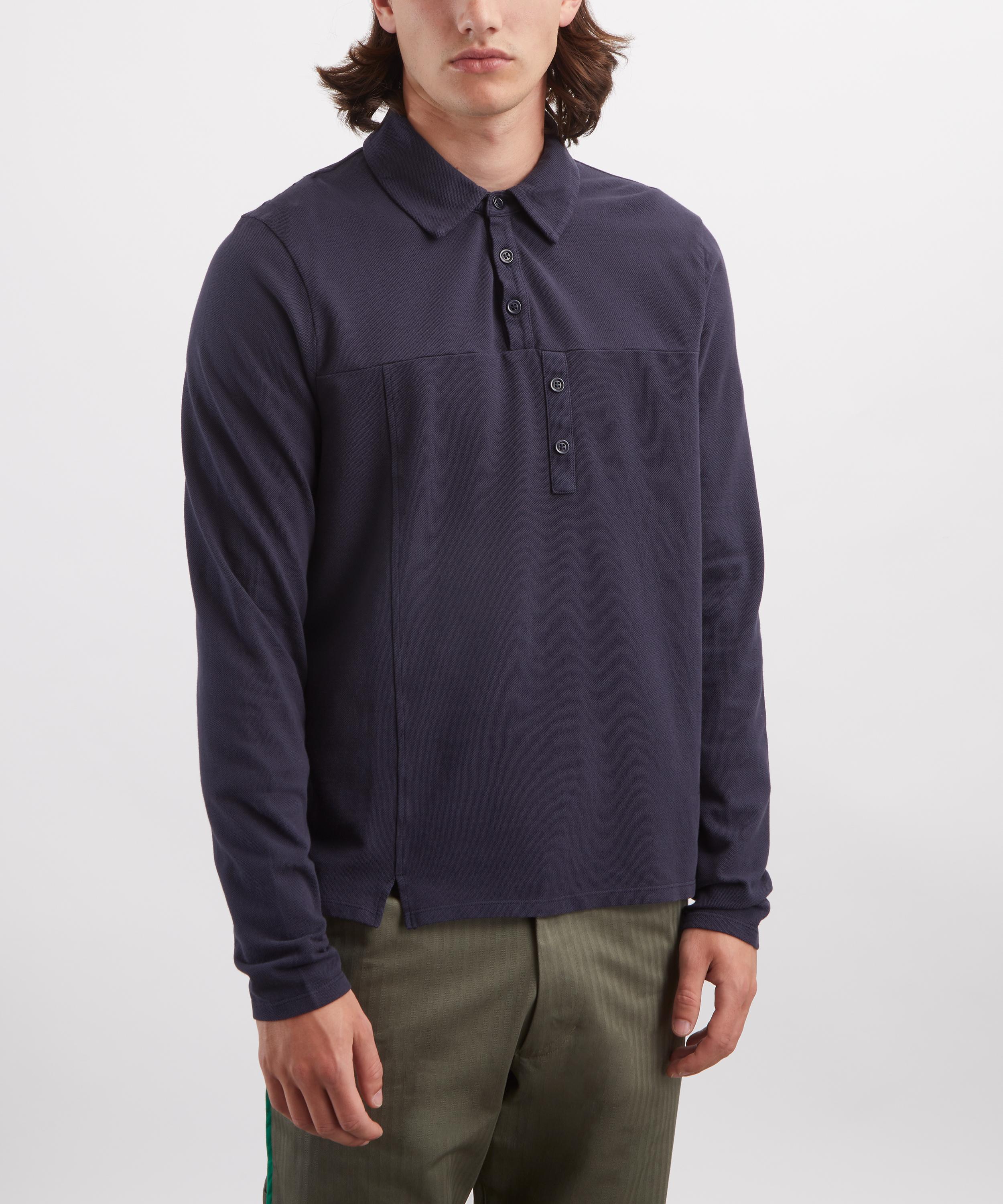 Paloma Wool - Gruar Blue Long-Sleeve Polo image number 2