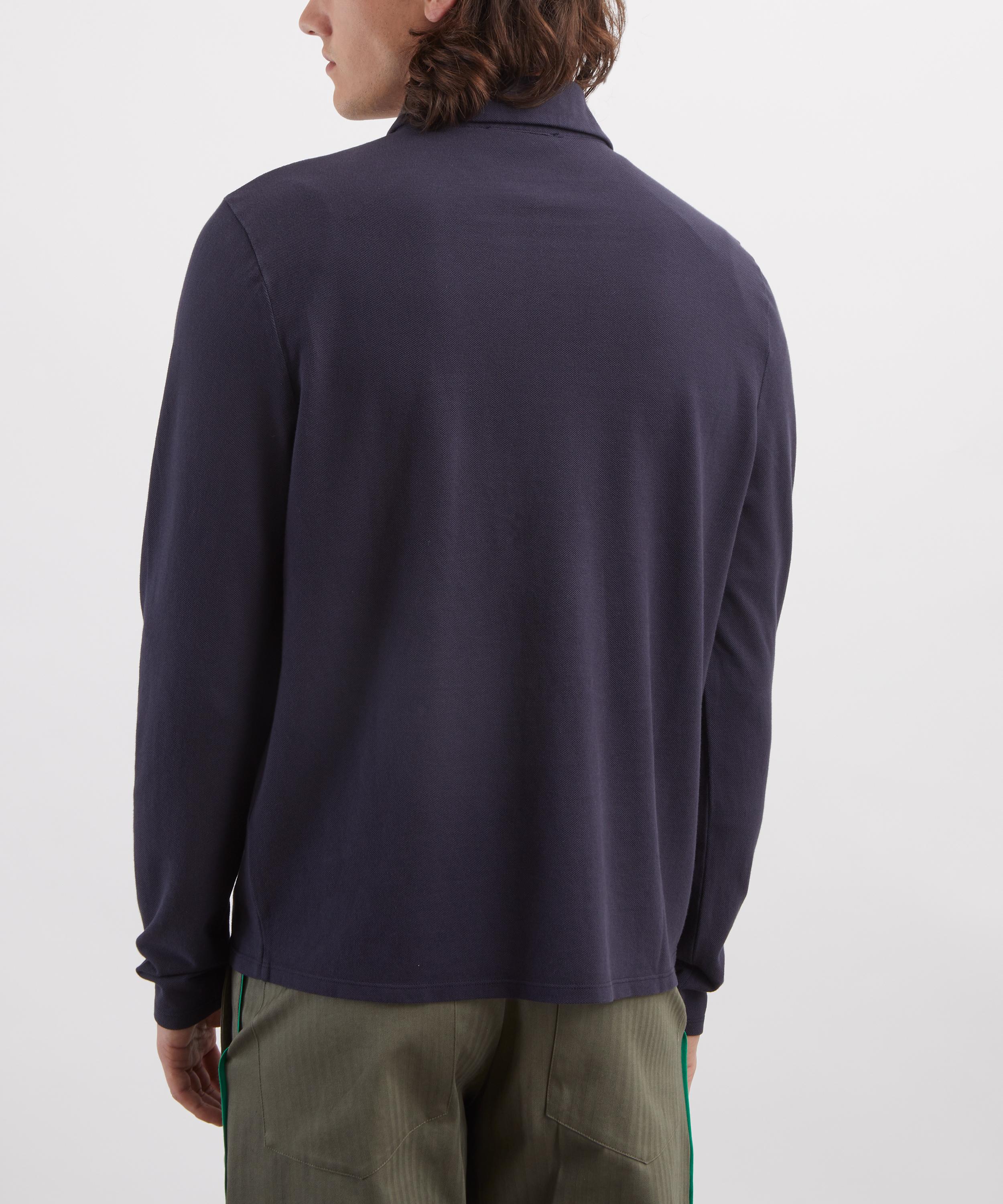 Paloma Wool - Gruar Blue Long-Sleeve Polo image number 3