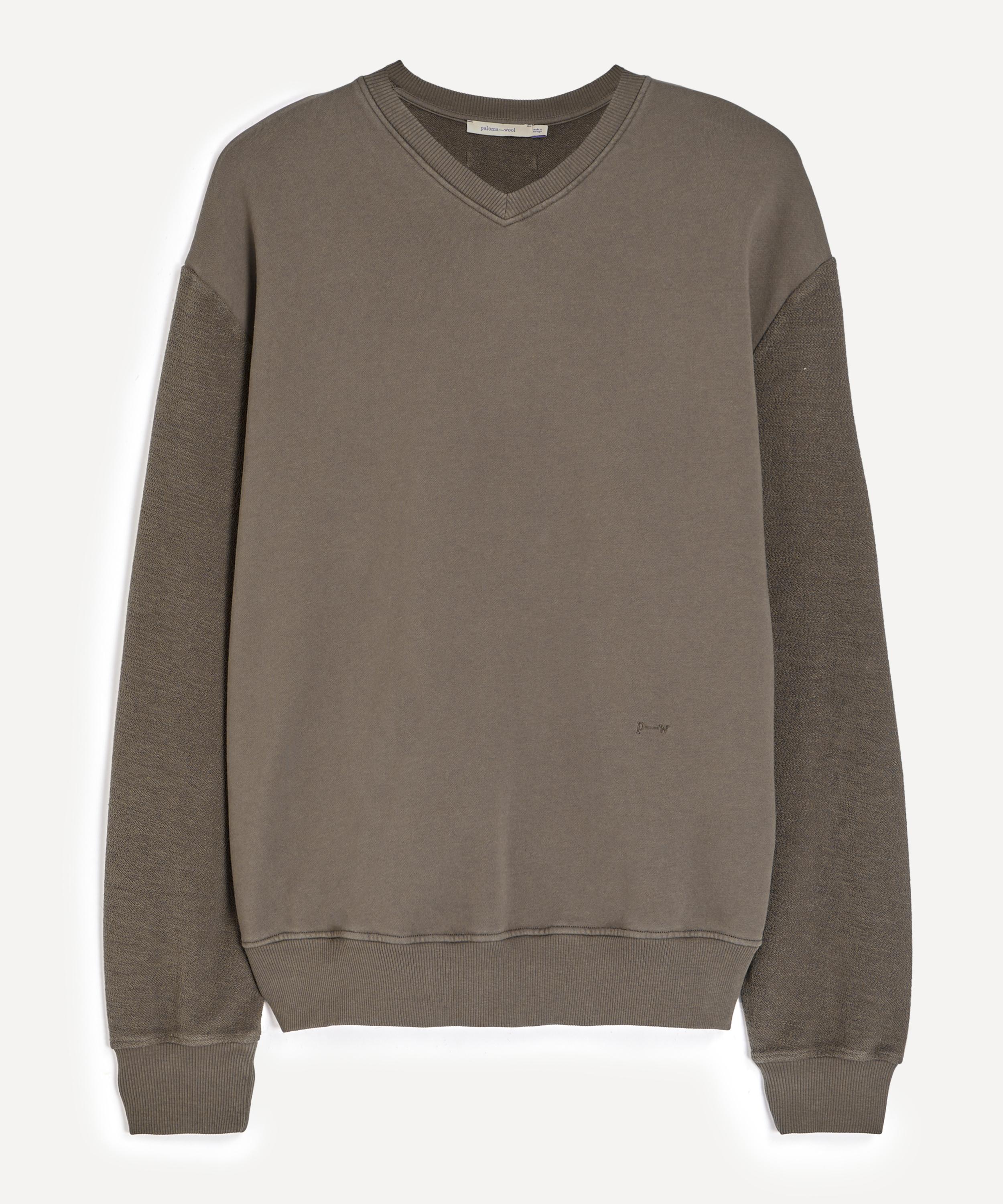 Paloma Wool - Oliver Grey V-Neck Sweatshirt