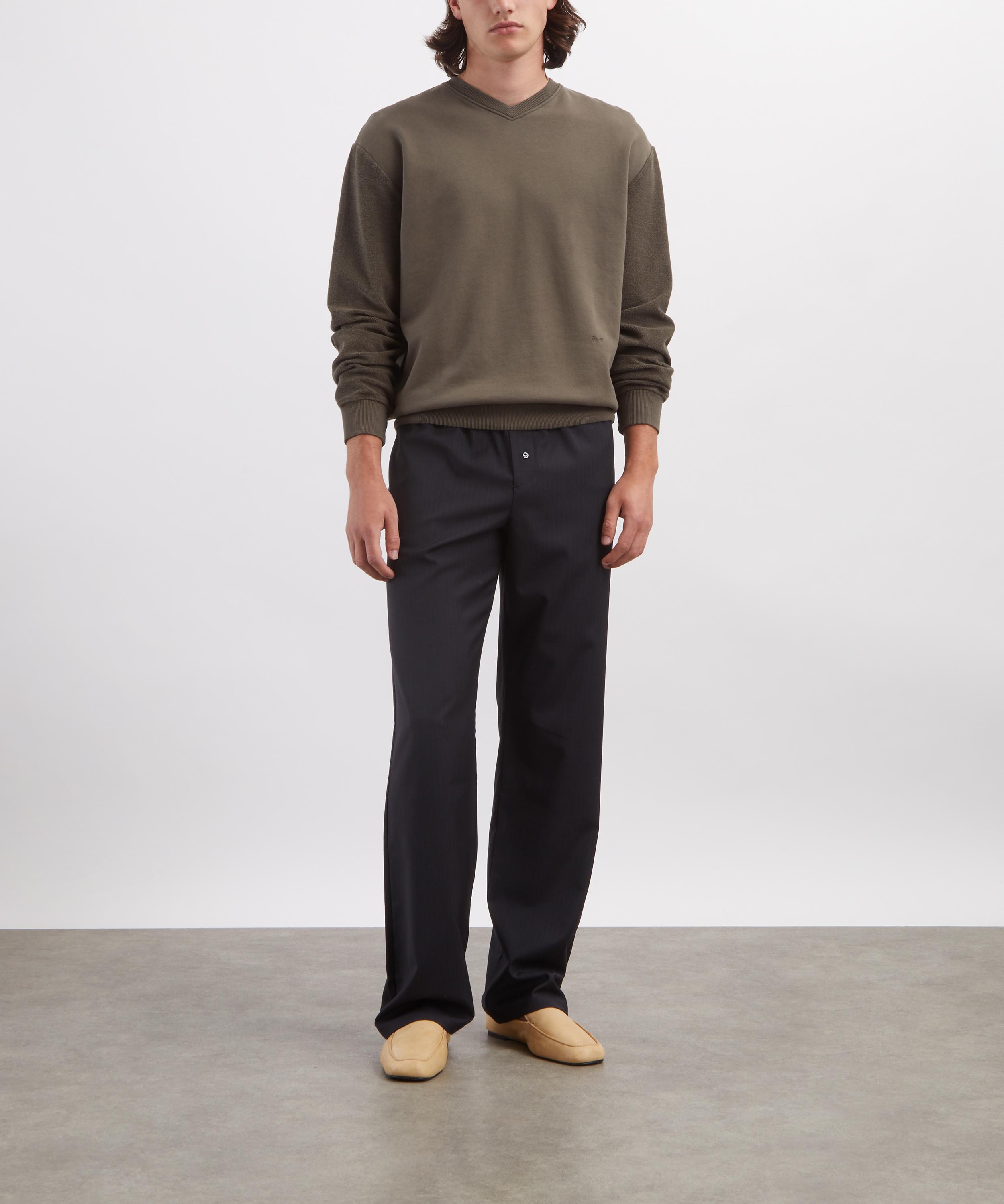 Paloma Wool - Oliver Grey V-Neck Sweatshirt image number 1