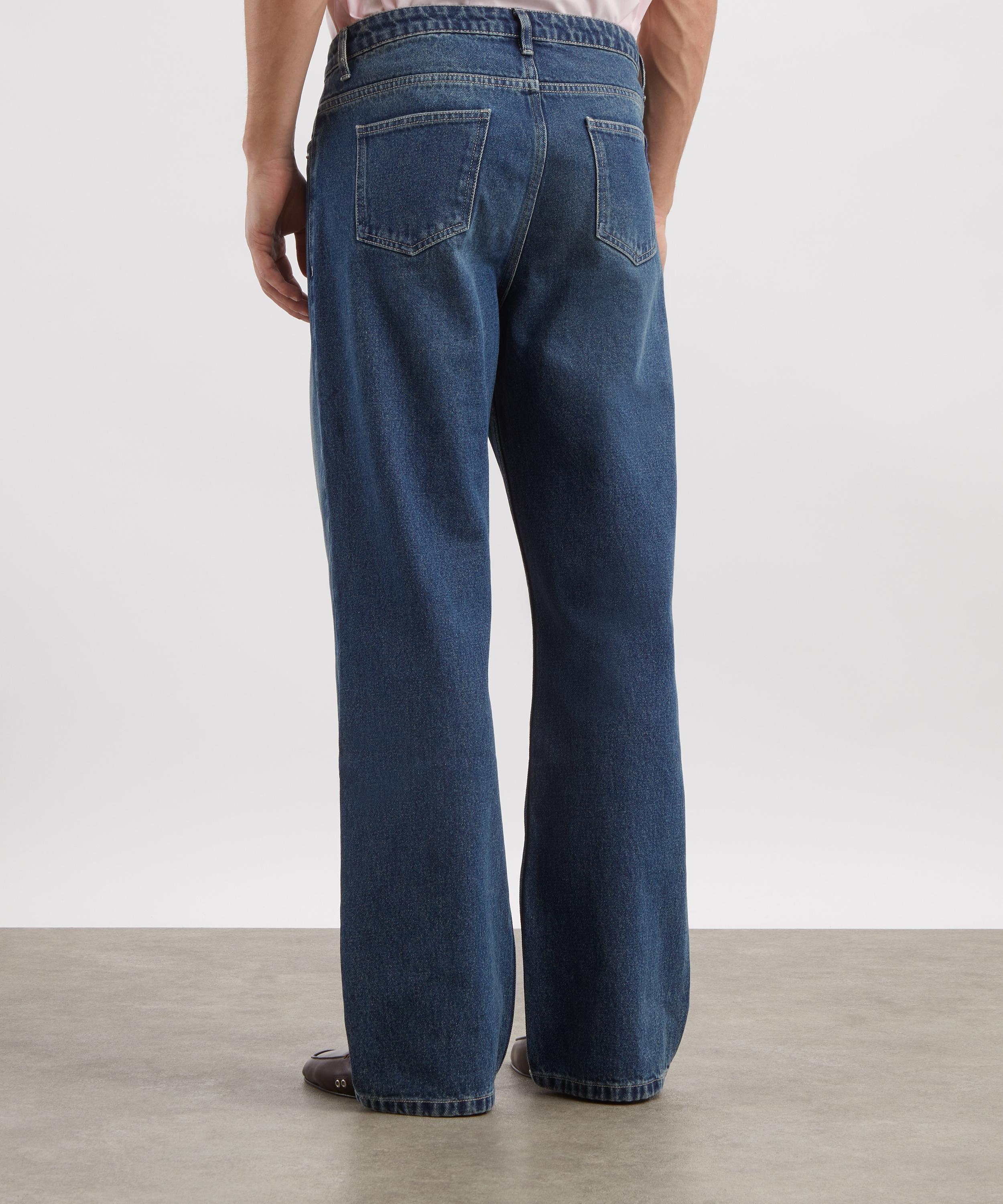 Paloma Wool - Crowd B Blue Low-Waist Studded Denim Jeans image number 3