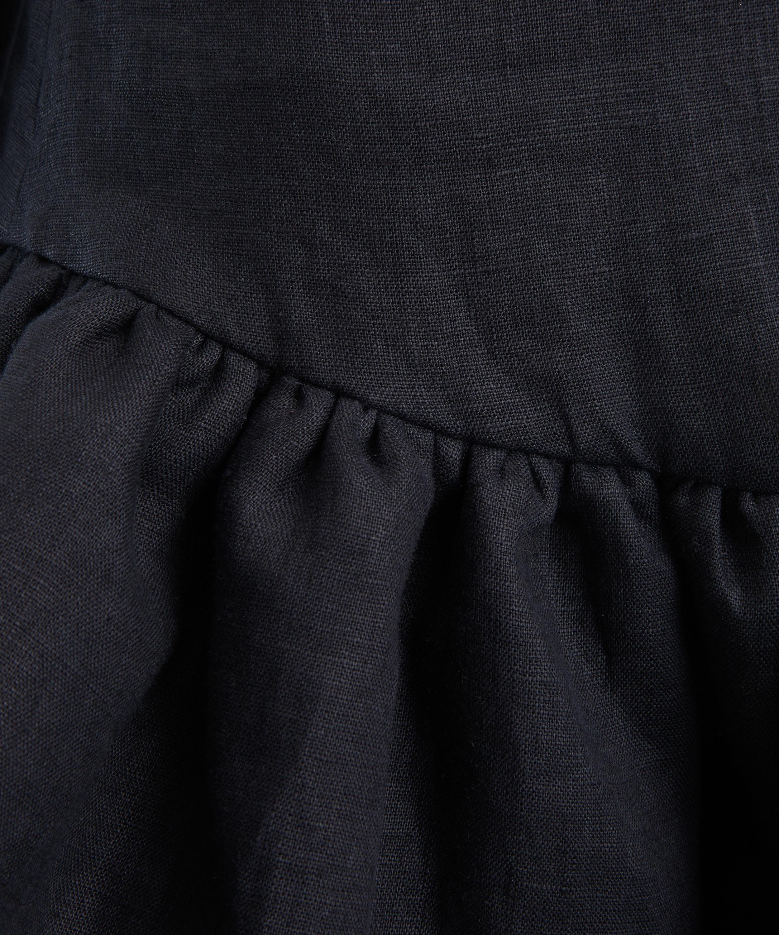 Liberowe - Linen Peplum Polo Mini Dress image number 4