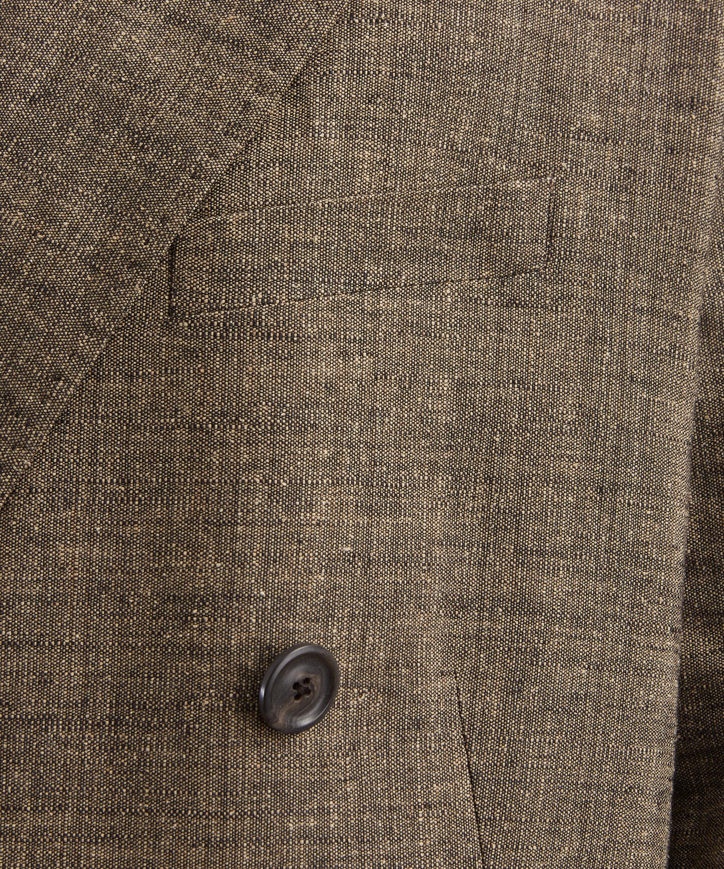 Our Legacy - Halt Deep Husk Soft Grain Weave Blazer image number 4