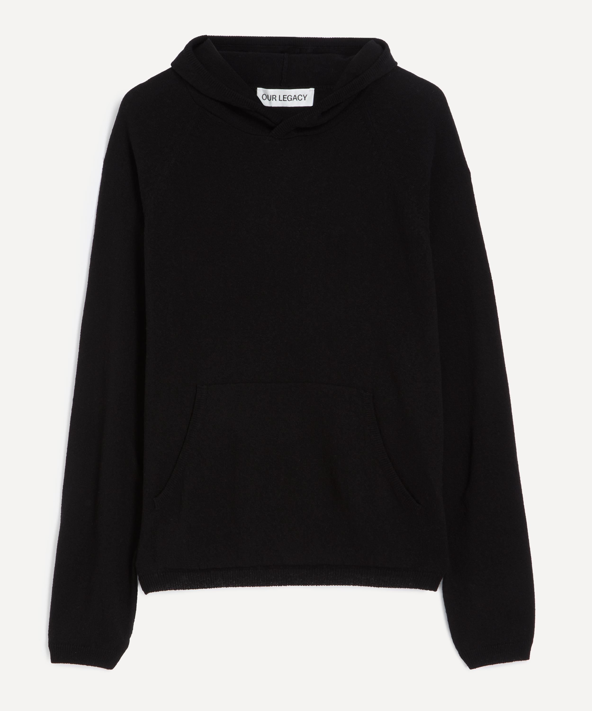 Our Legacy - Black Knitted Silk Hoodie