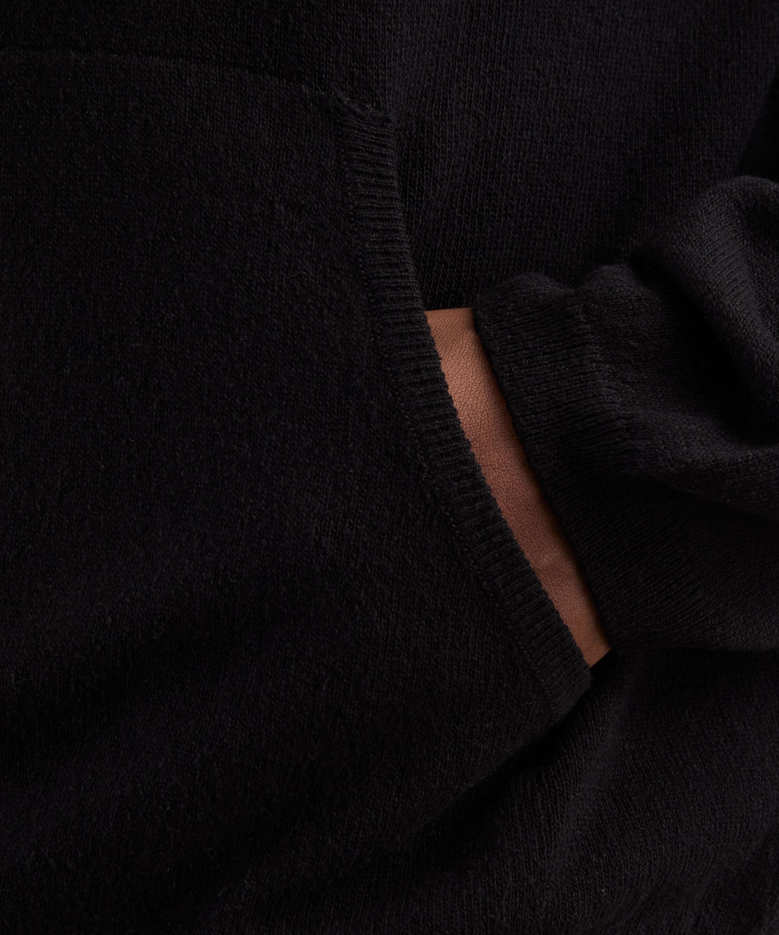 Our Legacy - Black Knitted Silk Hoodie image number 4