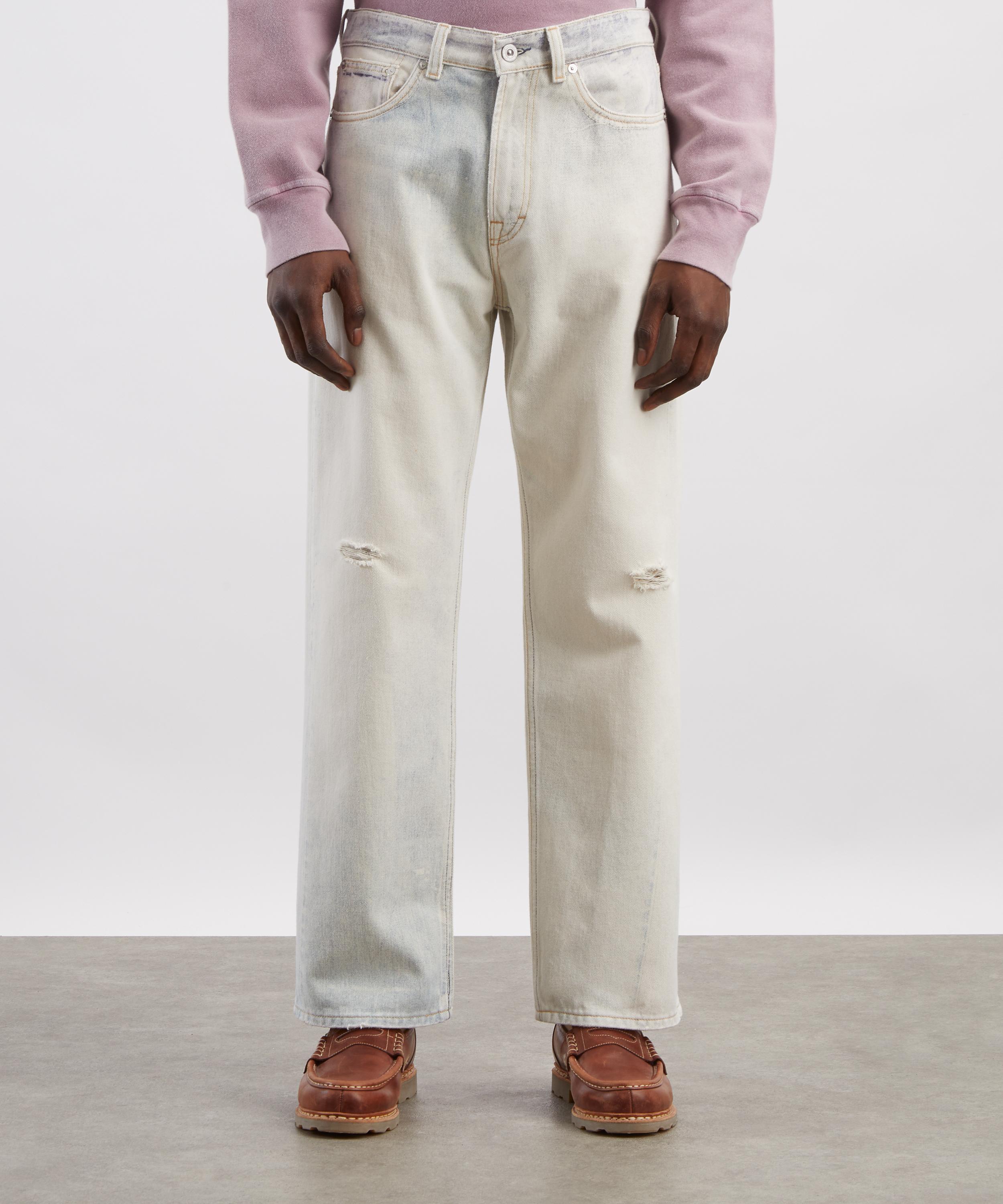 Our Legacy - Third Cut Straight-Leg Distressed Print Jeans image number 2