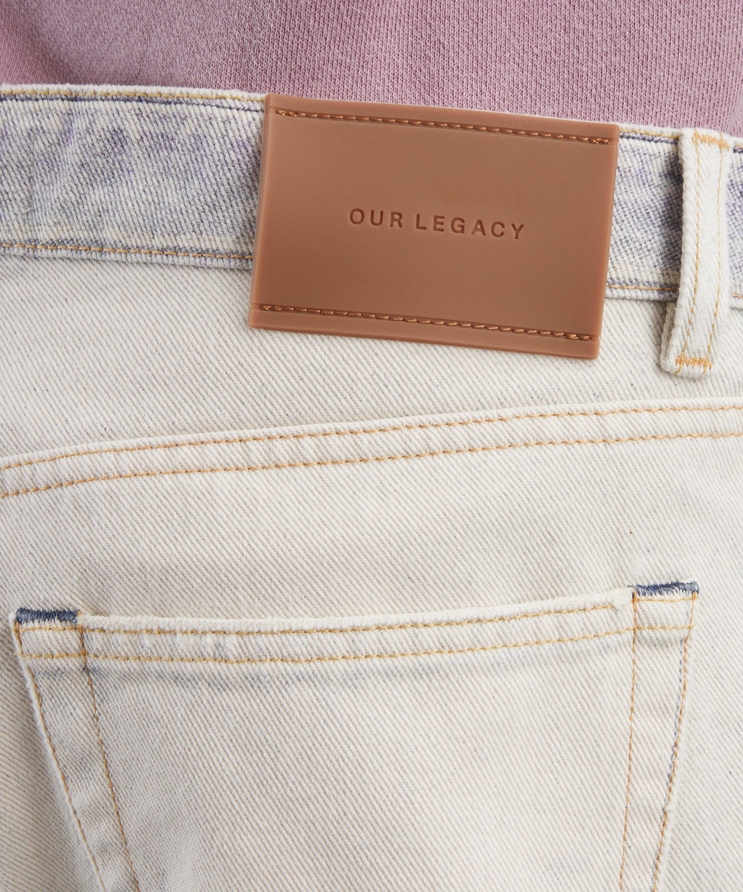Our Legacy - Third Cut Straight-Leg Distressed Print Jeans image number 4