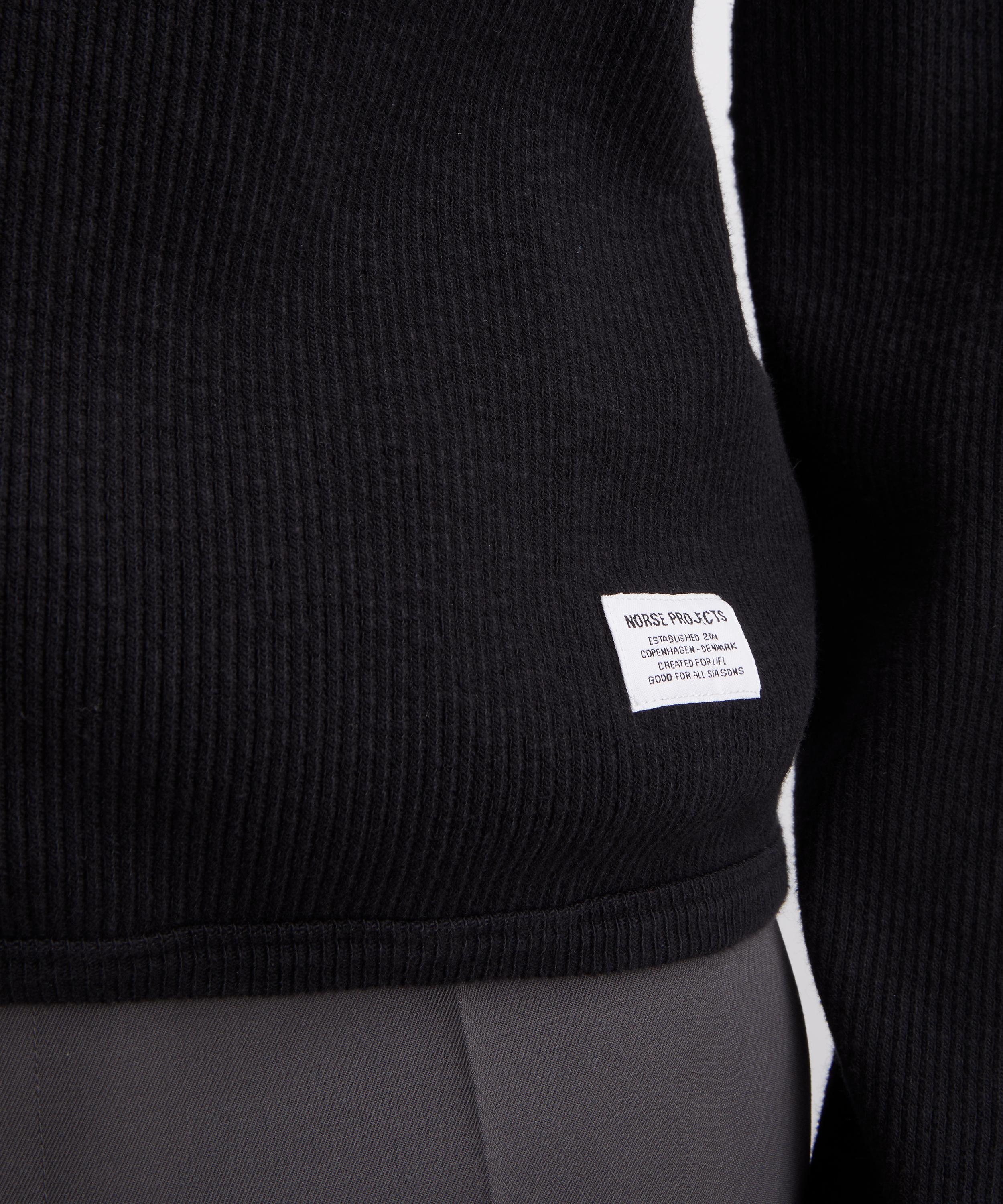Norse Projects - Black Teno Military Rib Cardigan image number 4