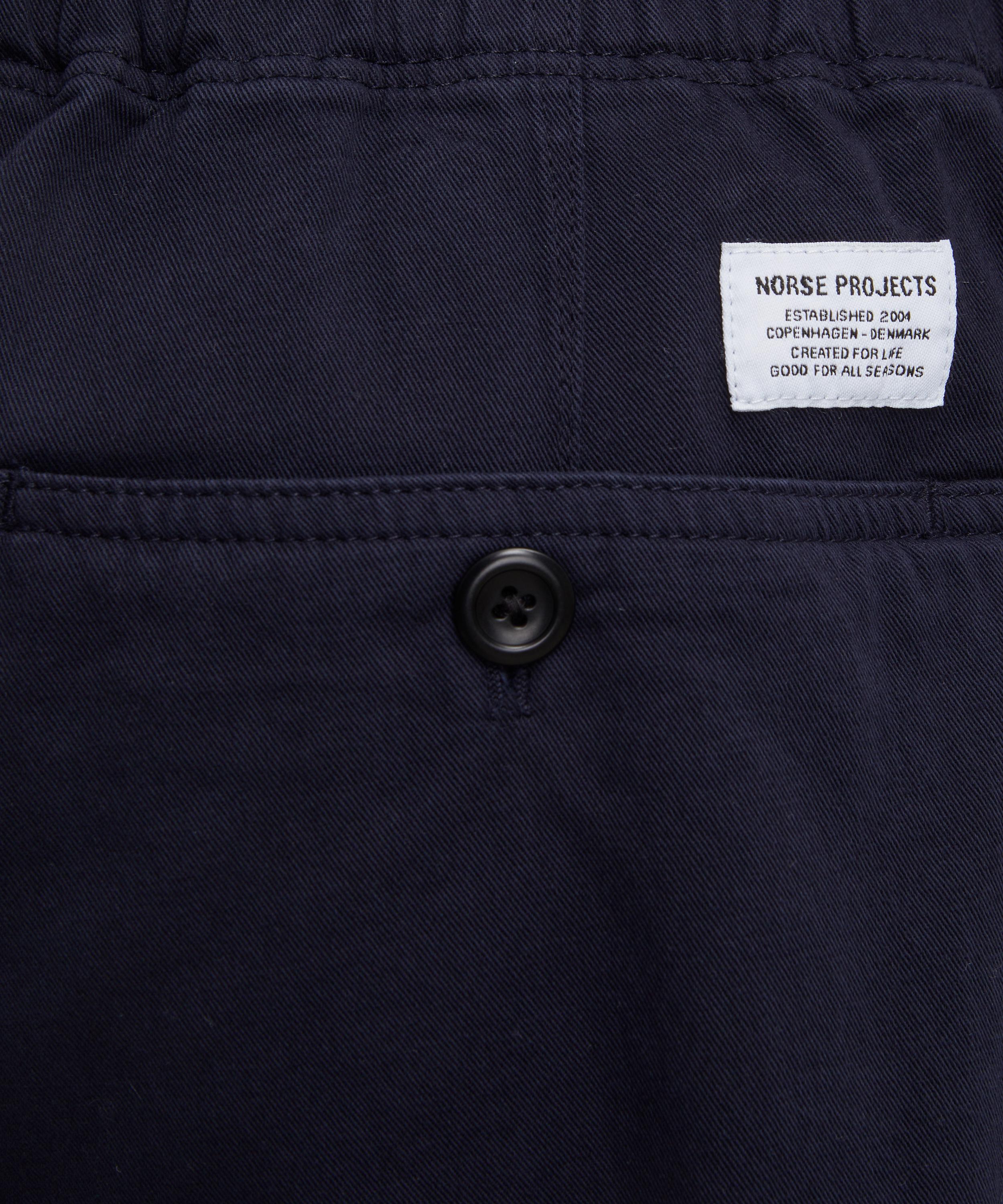 Norse Projects - Navy Trysil Twill Shorts image number 4