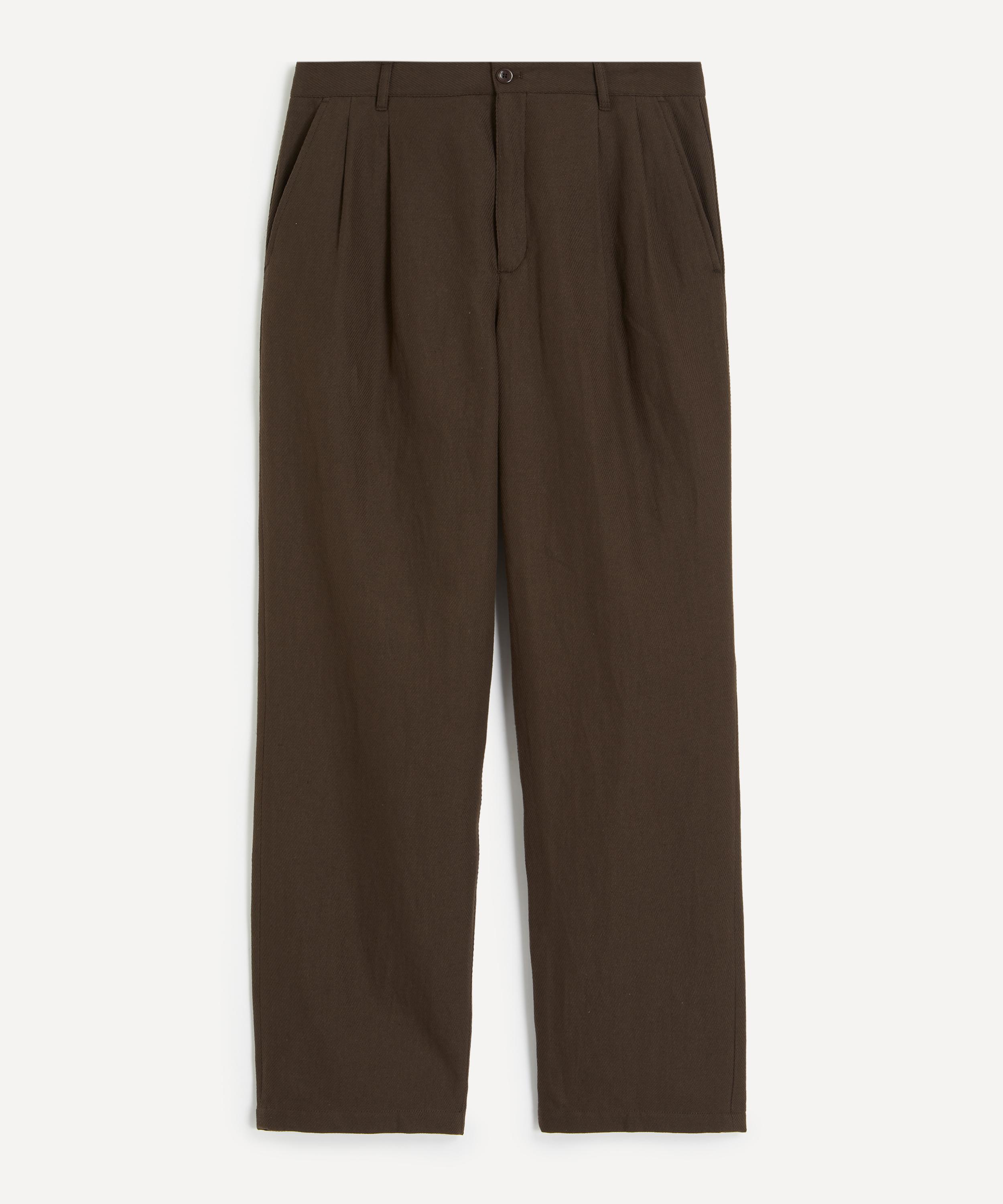 Norse Projects - Hestur Relaxed Cotton-Linen Twill Pleated Trousers