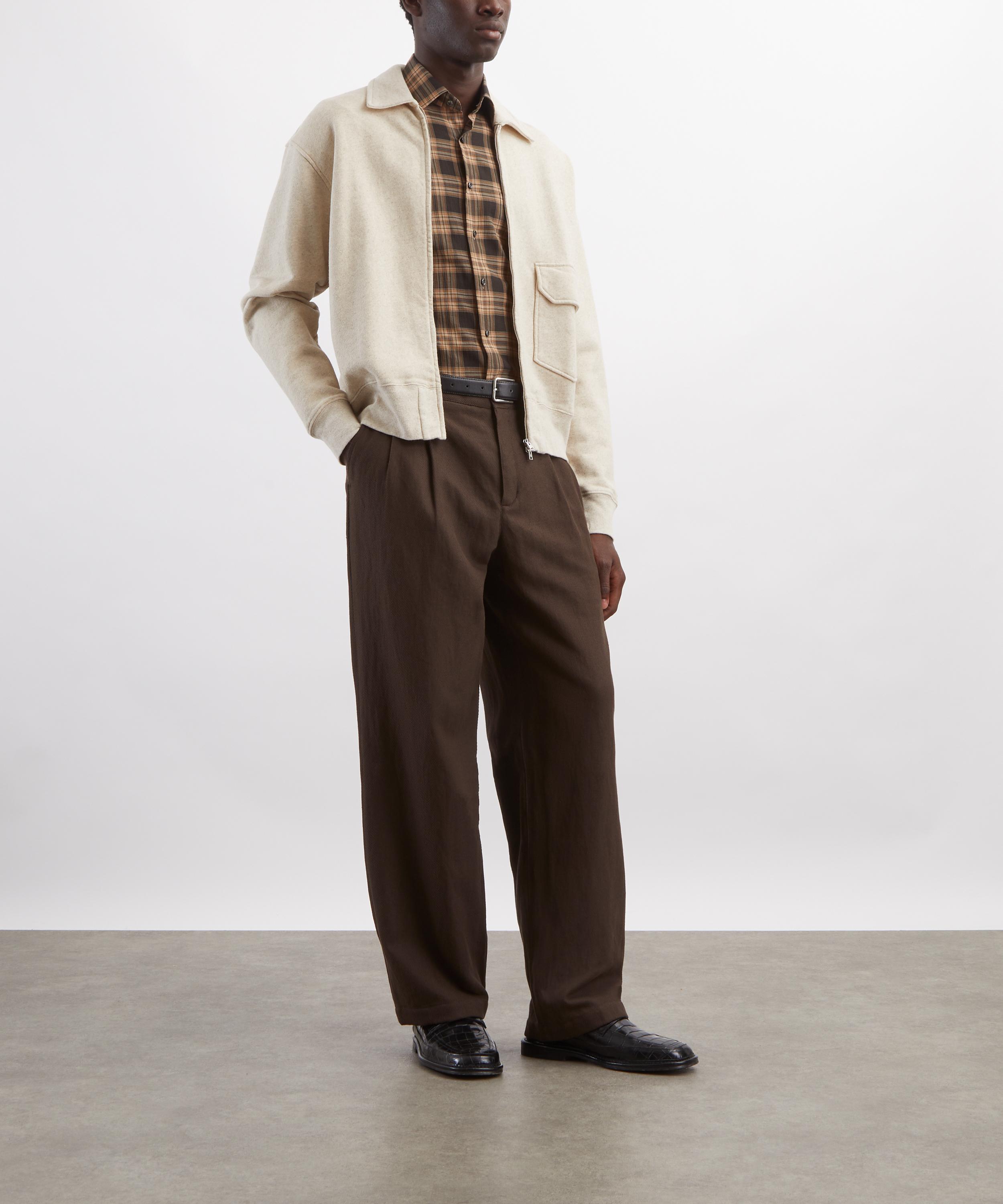 Norse Projects - Hestur Relaxed Cotton-Linen Twill Pleated Trousers image number 1