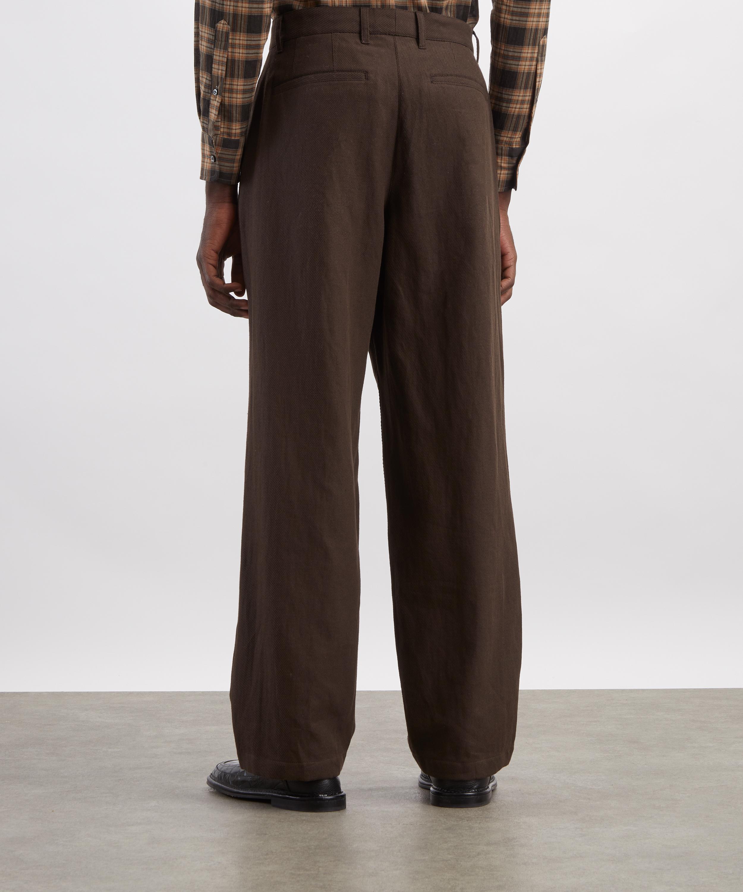 Norse Projects - Hestur Relaxed Cotton-Linen Twill Pleated Trousers image number 3