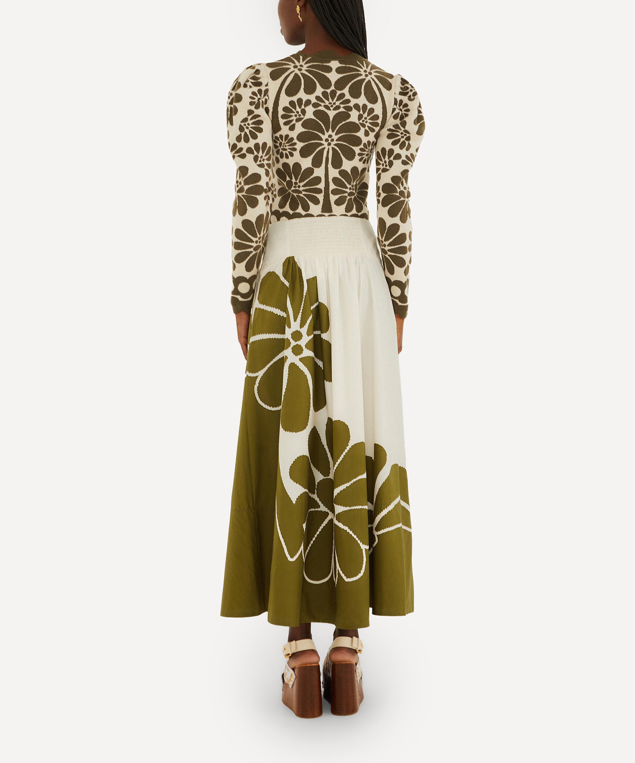 FARM Rio - Green Palermo Midi Skirt image number 1