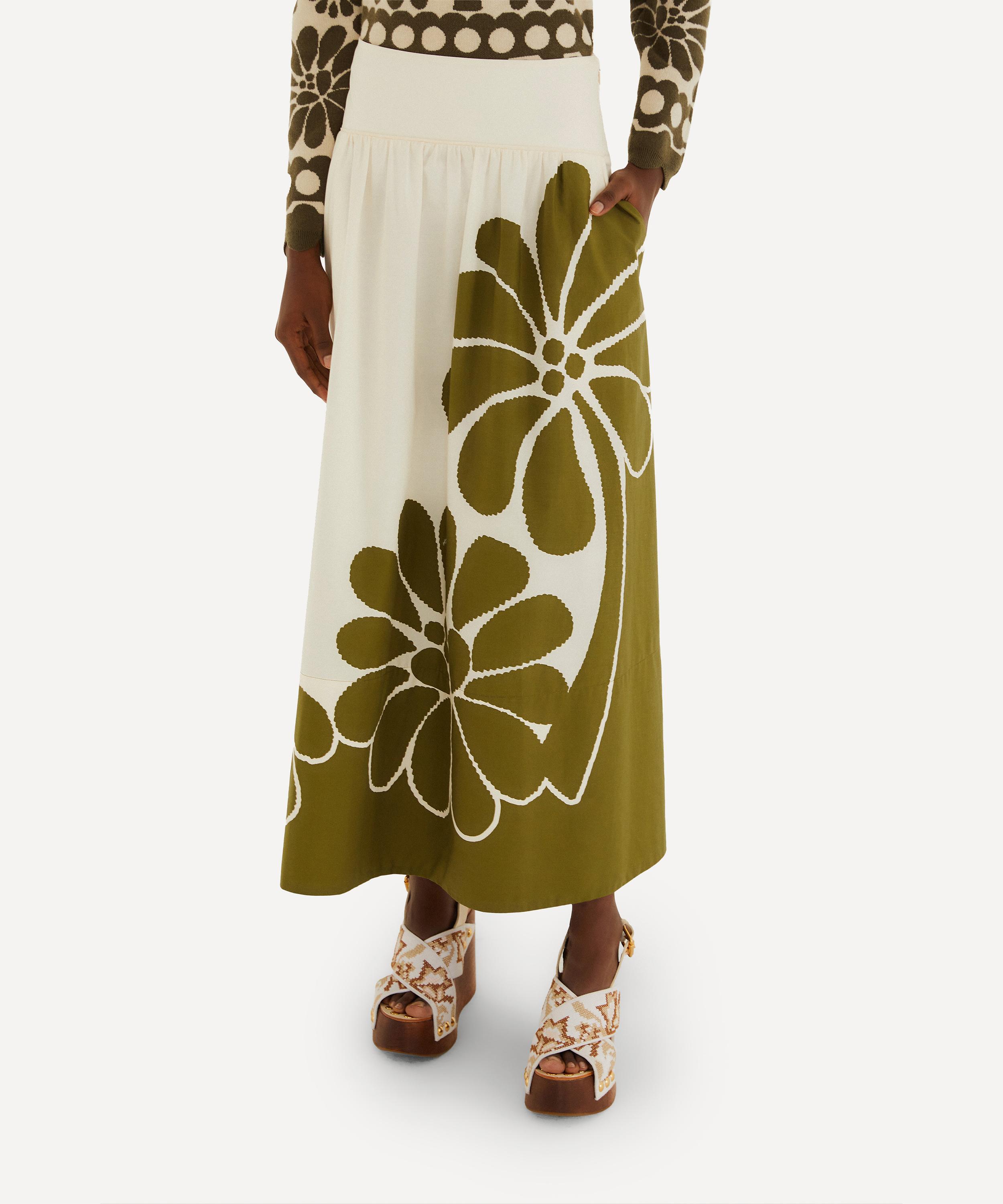 FARM Rio - Green Palermo Midi Skirt image number 2