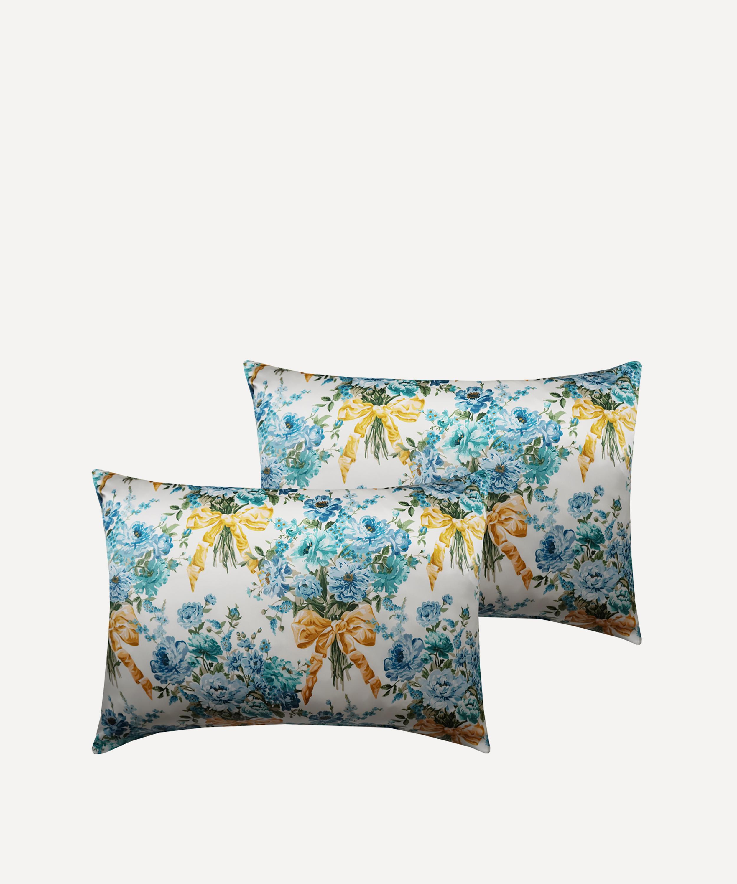 Coco & Wolf - Bow Bouquet Silk Pillowcases Set of Two