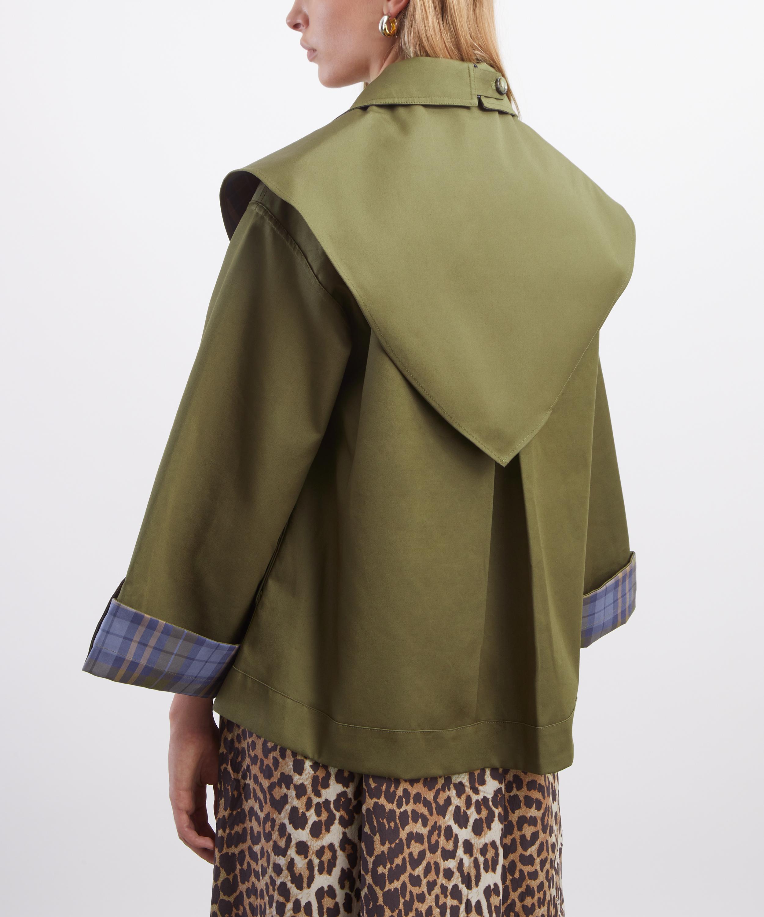 Damson Madder - Reversible Jerry Crop Trench Coat image number 3