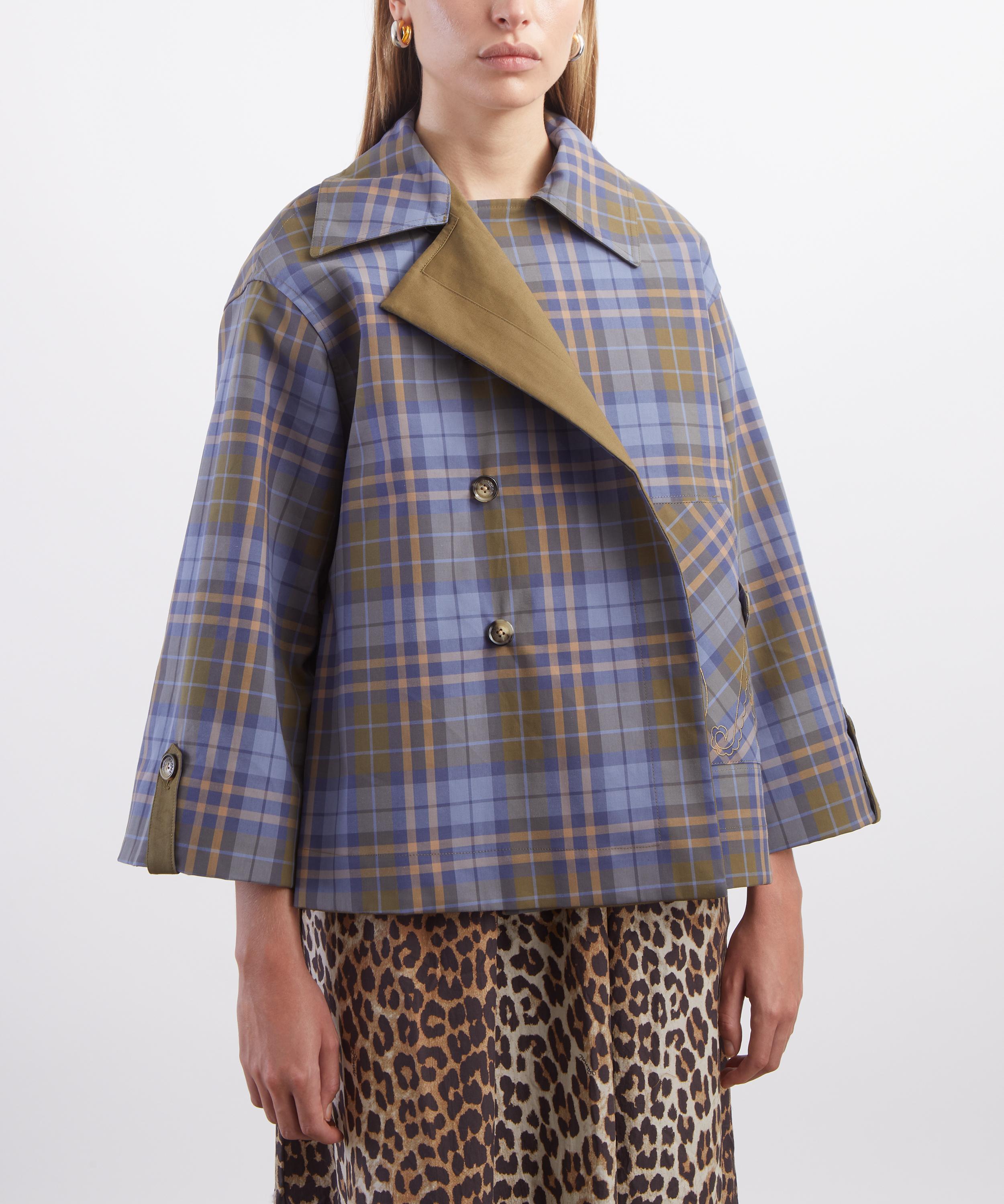 Damson Madder - Reversible Jerry Crop Trench Coat image number 5