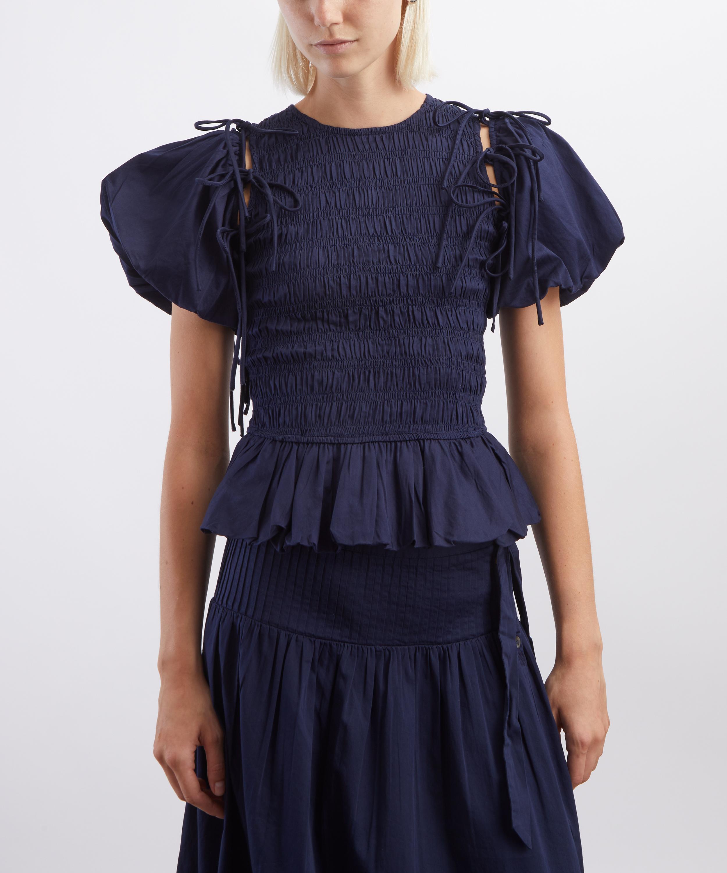 Damson Madder - Becca Shirred Multi-Way Blouse image number 2