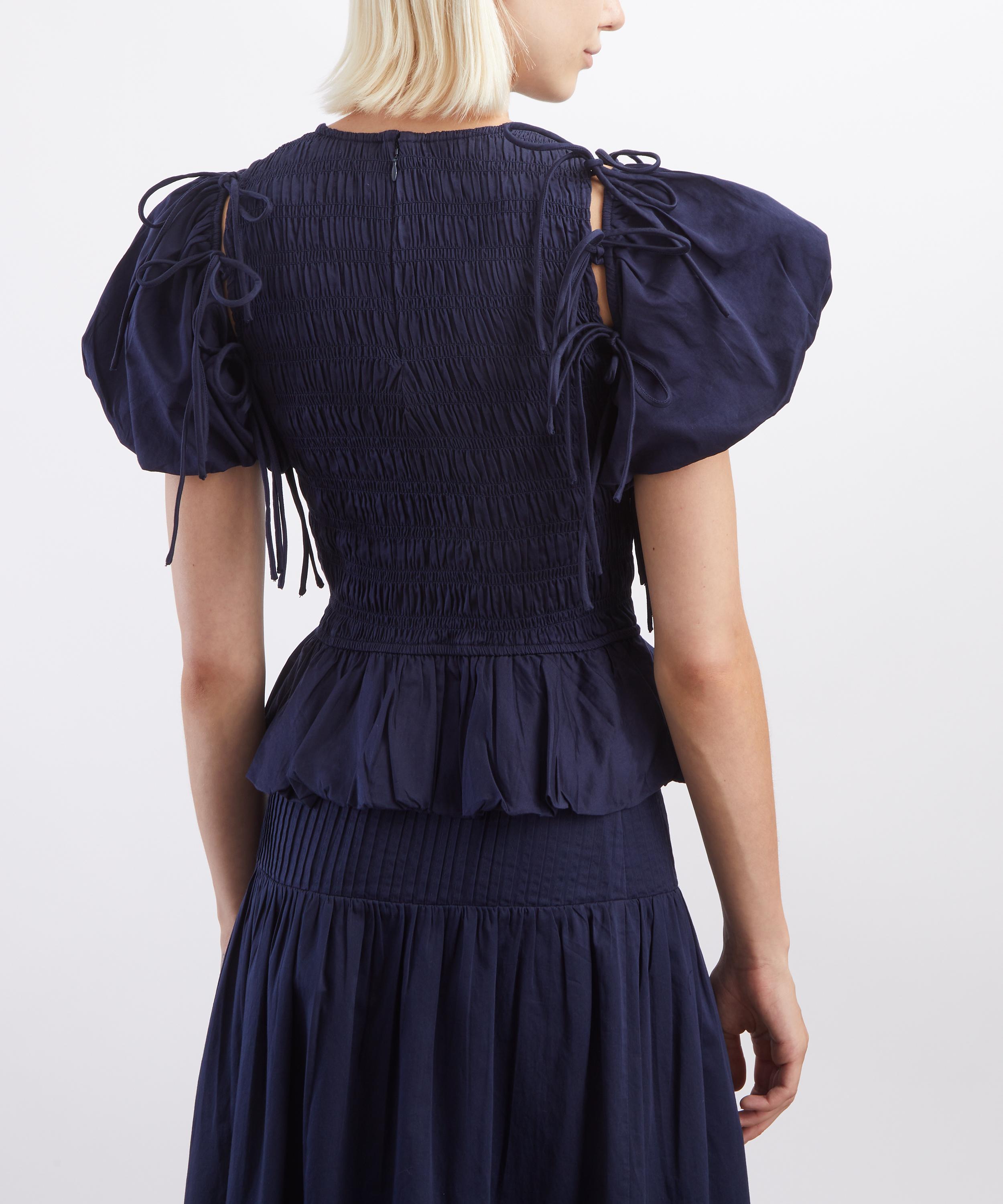 Damson Madder - Becca Shirred Multi-Way Blouse image number 3