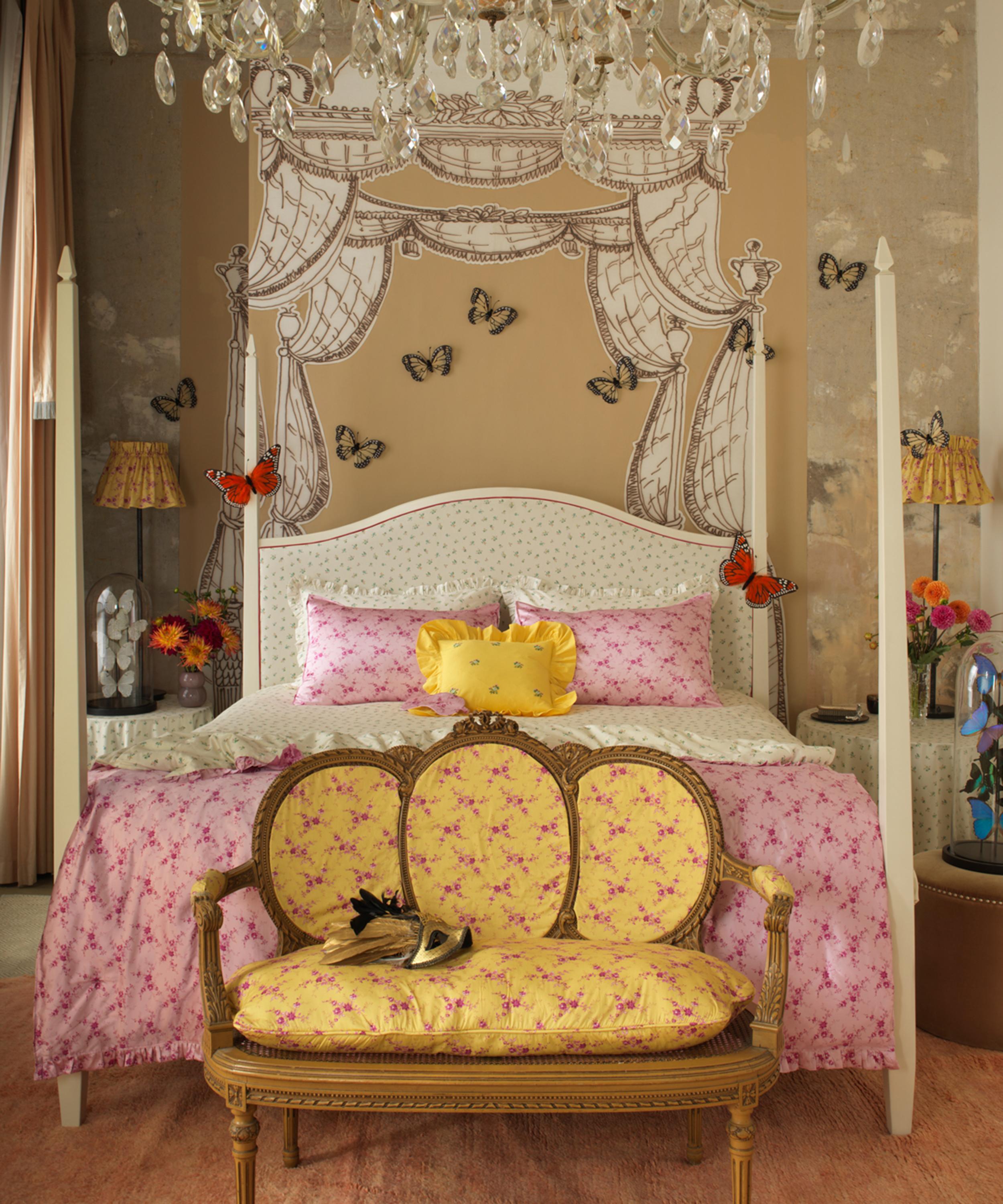 Coco & Wolf - Posy Corsage Augusta Embroidered Square Cushion image number 2