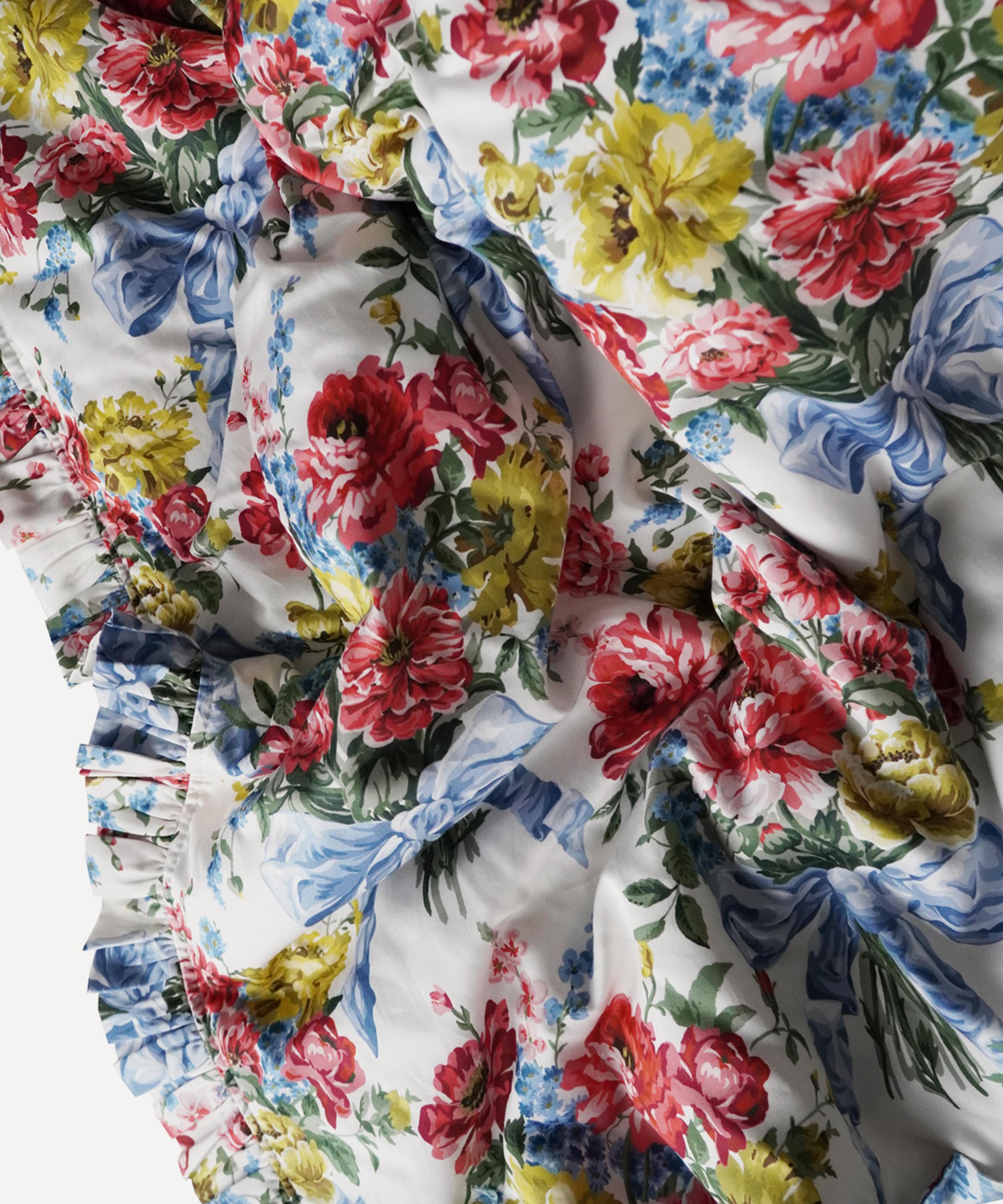 Coco & Wolf - Bow Bouquet Regency Trail Ardington Cotton Sateen Reversible Ruffle Double Heirloom Quilt image number 3
