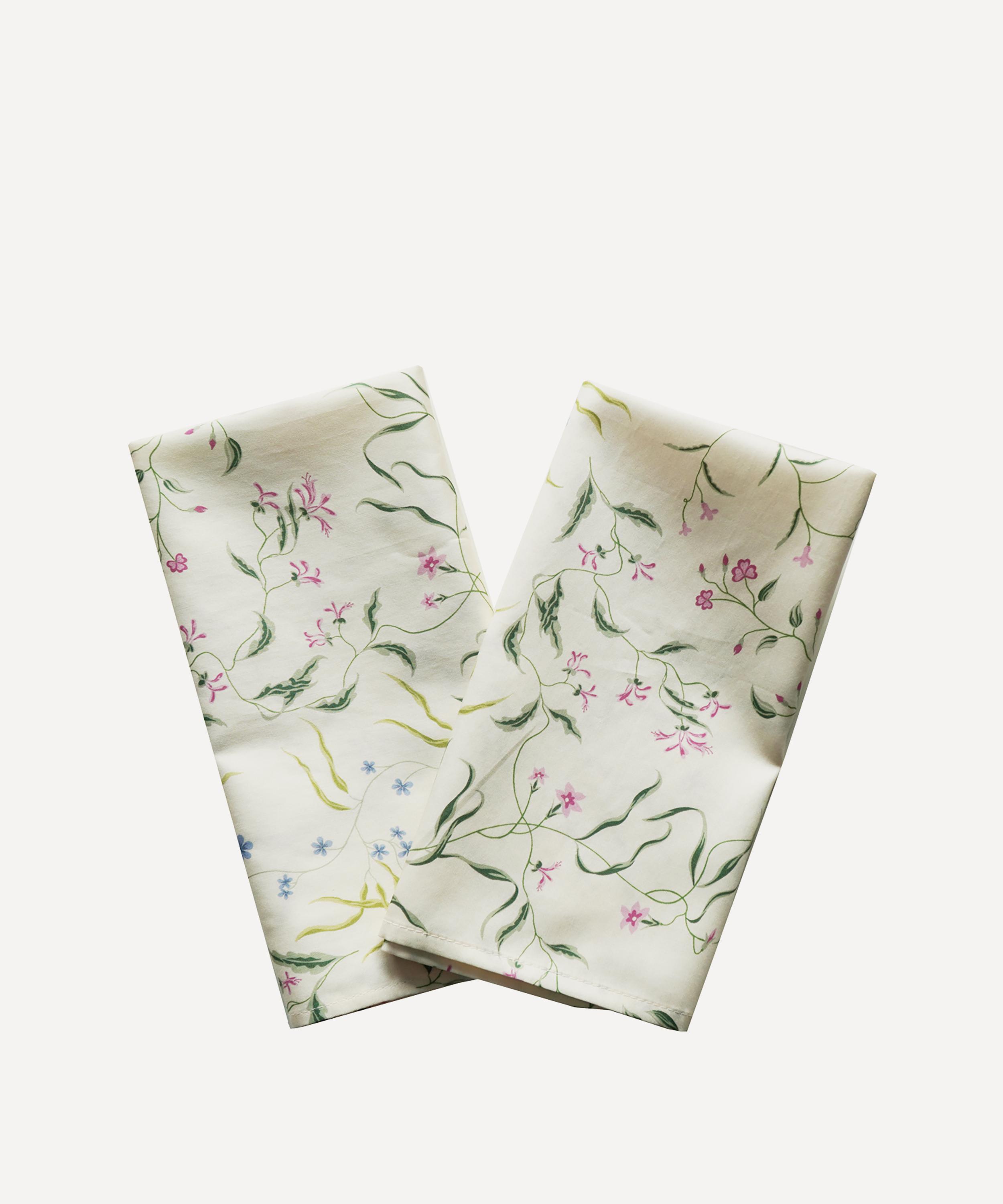 Coco & Wolf - Regal Blossom Ardington Cotton Sateen Square Napkins Set of Two