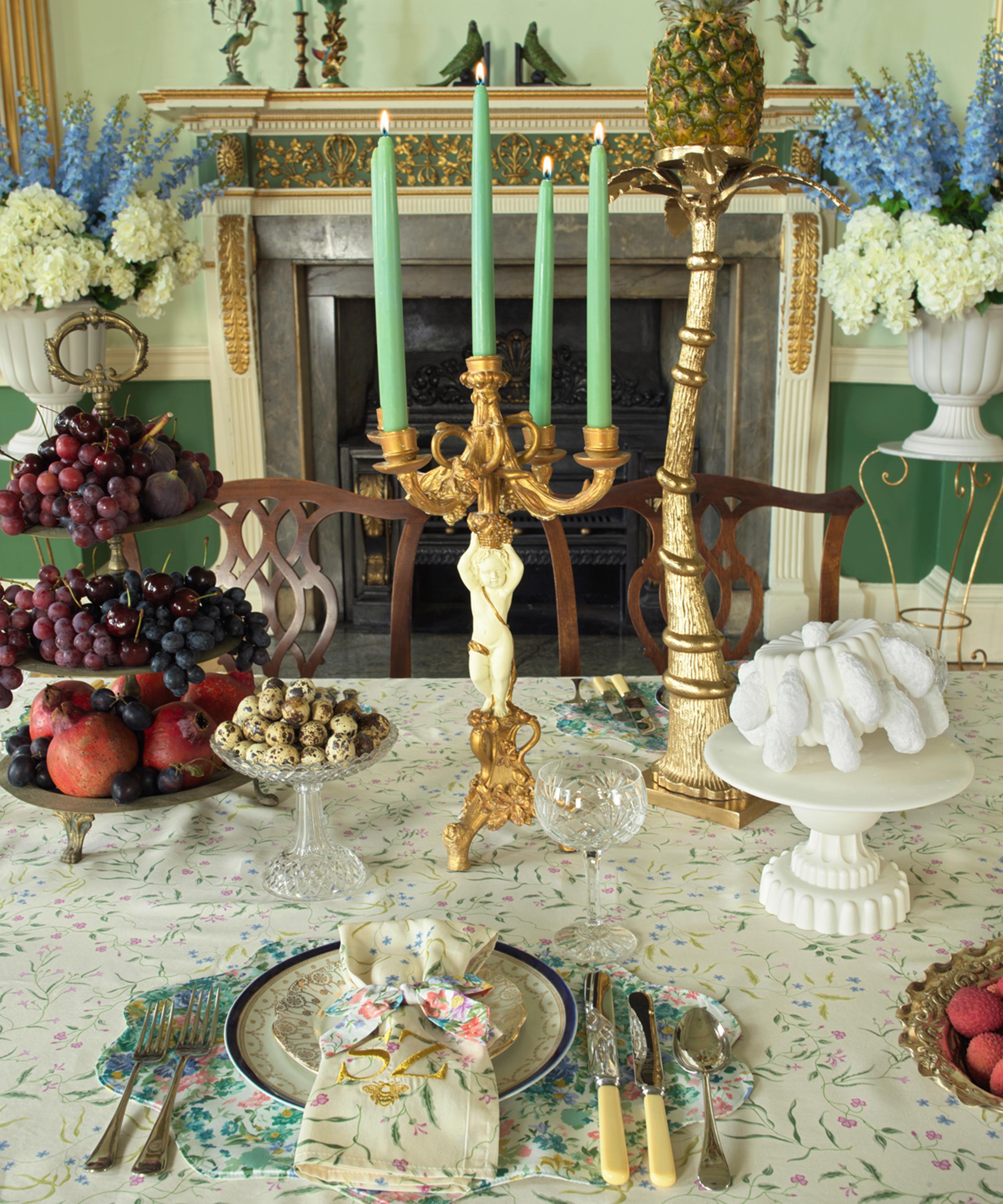 Coco & Wolf - Regal Blossom Ardington Cotton Sateen Square Napkins Set of Two image number 1