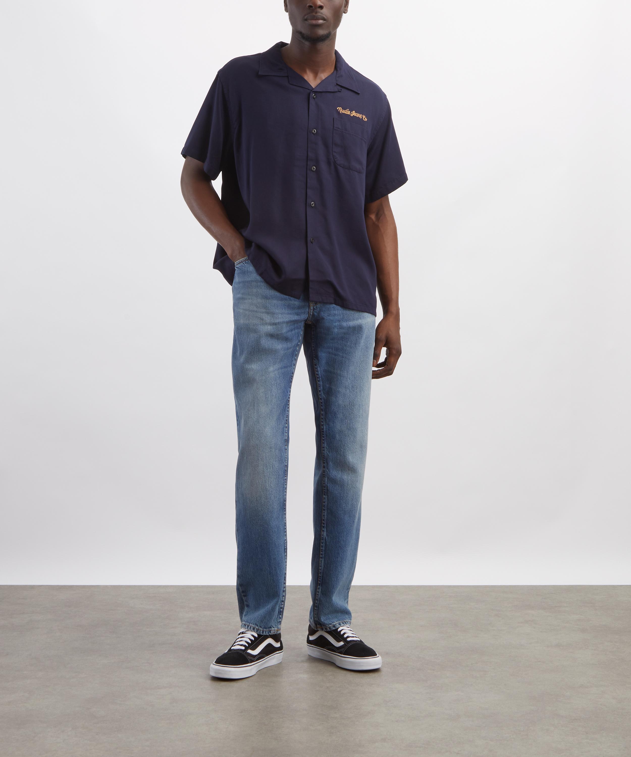 Nudie Jeans - Gritty Jackson Straight-Leg Jeans in Cool Blue image number 1