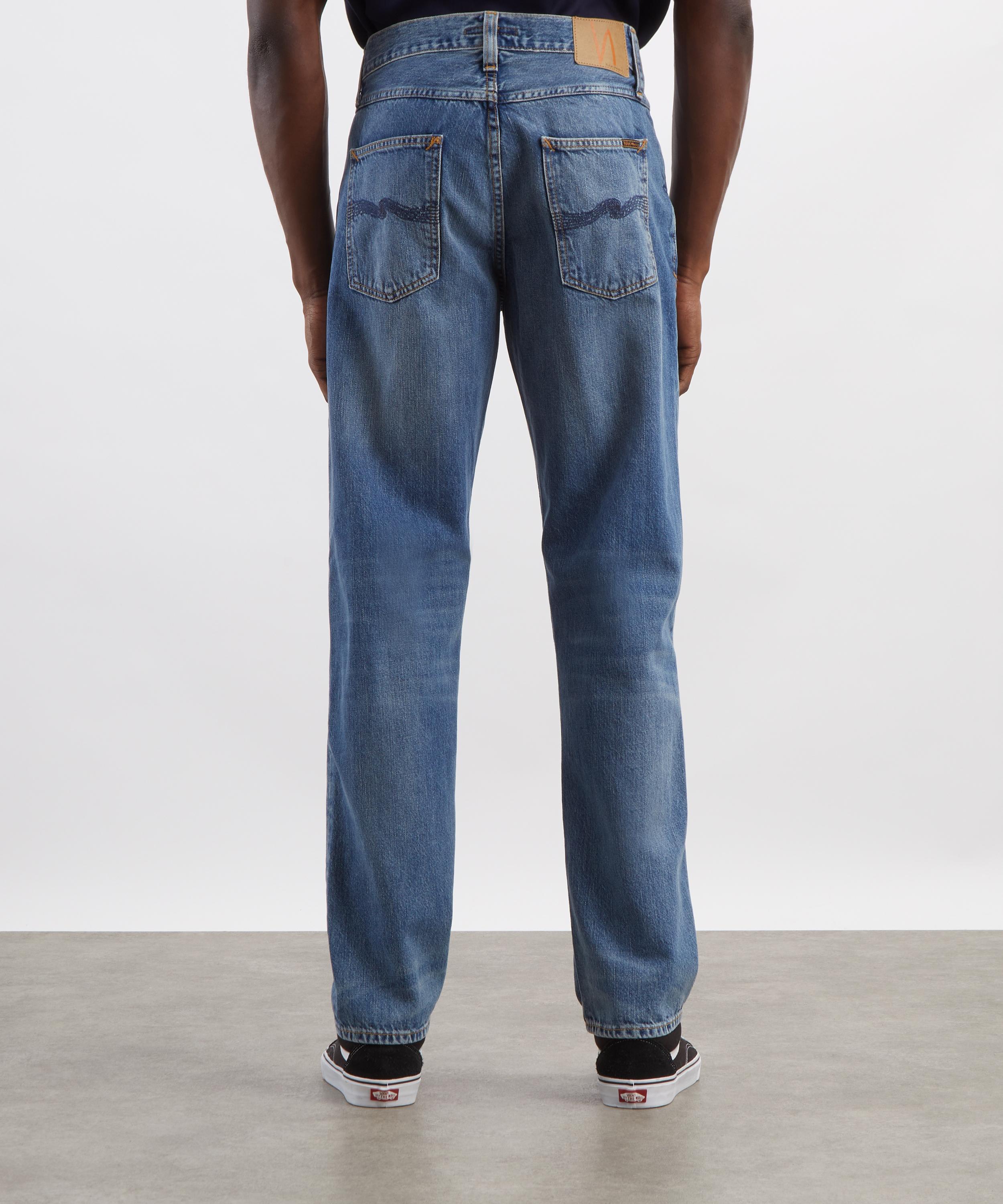 Nudie Jeans - Gritty Jackson Straight-Leg Jeans in Cool Blue image number 3